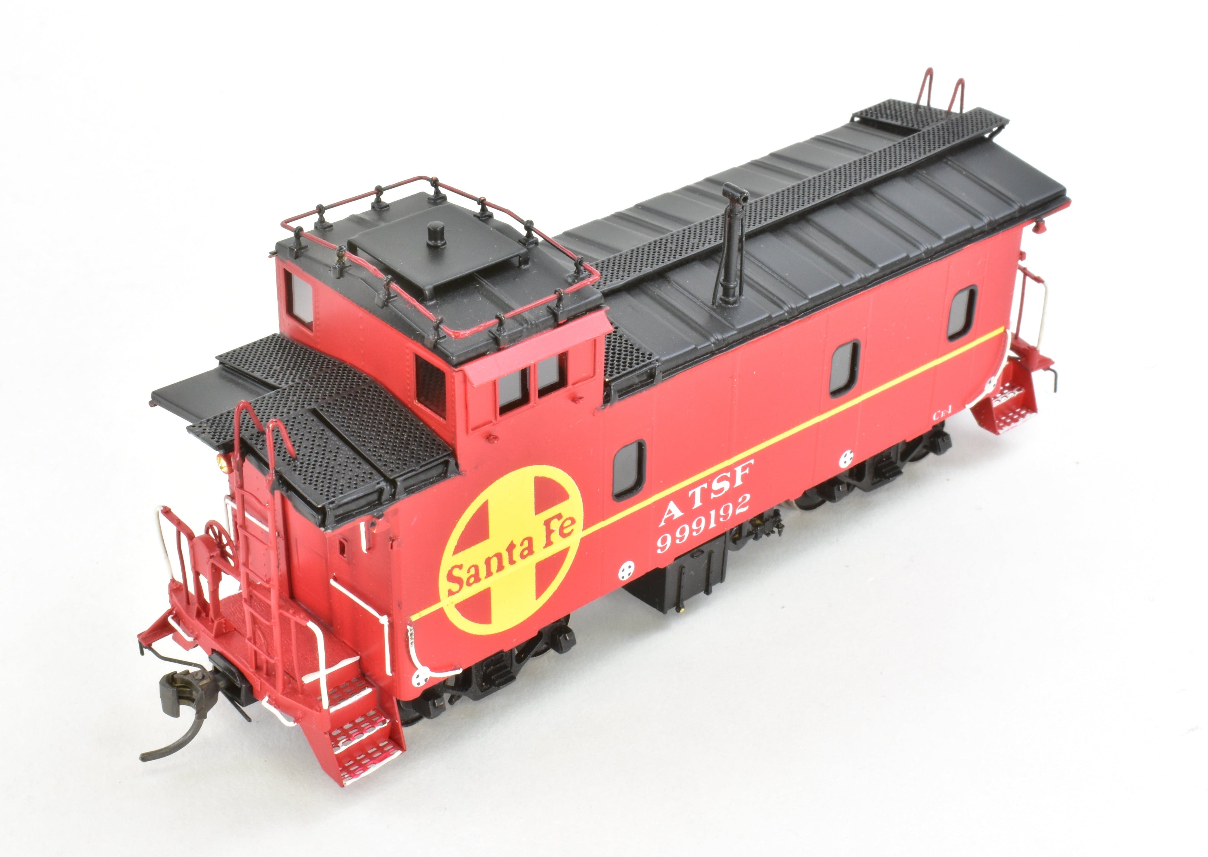 HO Scale Brass CIL Santa Fe Caboose - Challenger Imports AT & SF Class CE - 1 FP Model No. 999192, a Collectible Railroad Item
