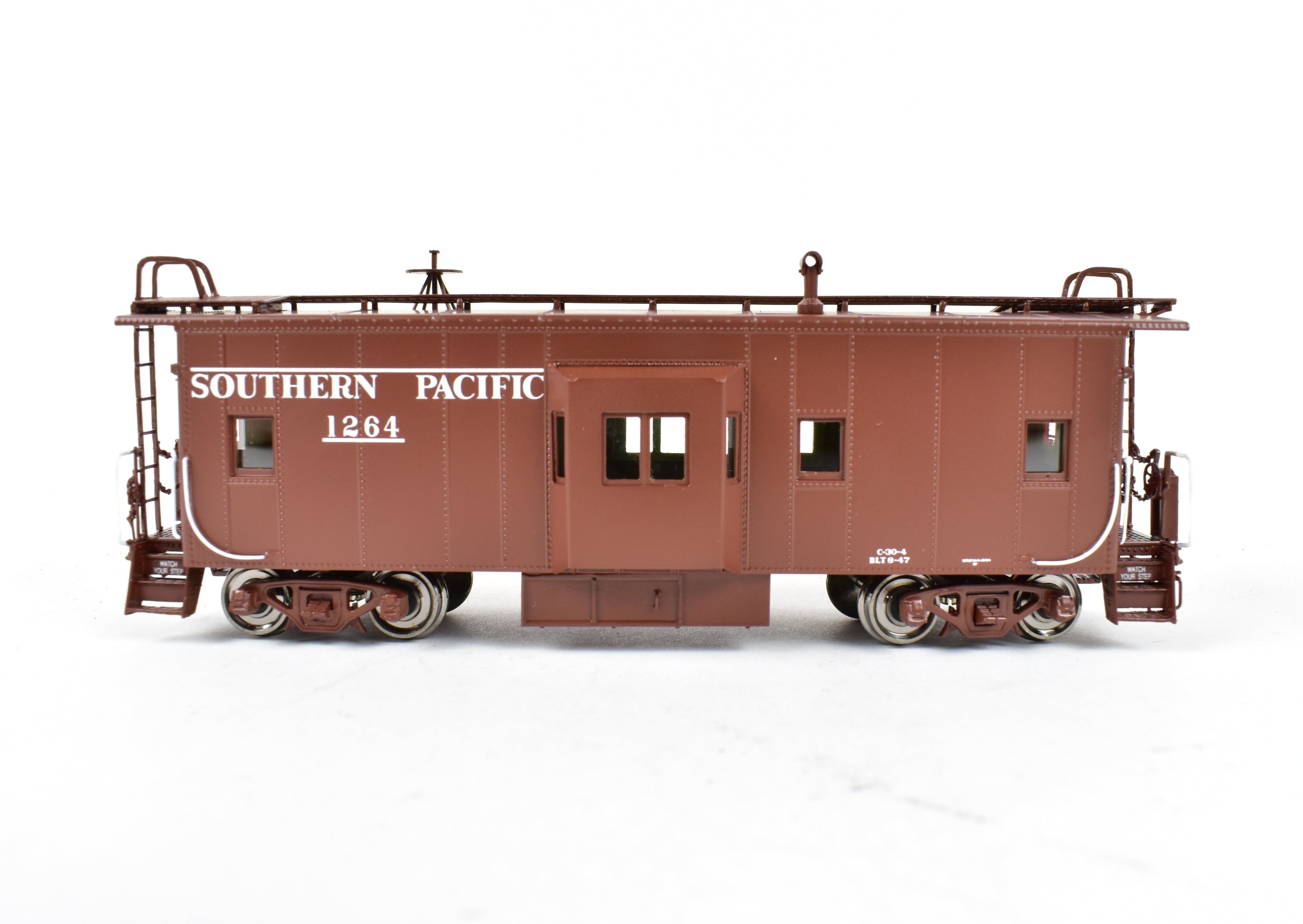 HO Scale Brass Southern Pacific Bay Window Caboose C-30-4 FP No. 1264 by Challenger Imports