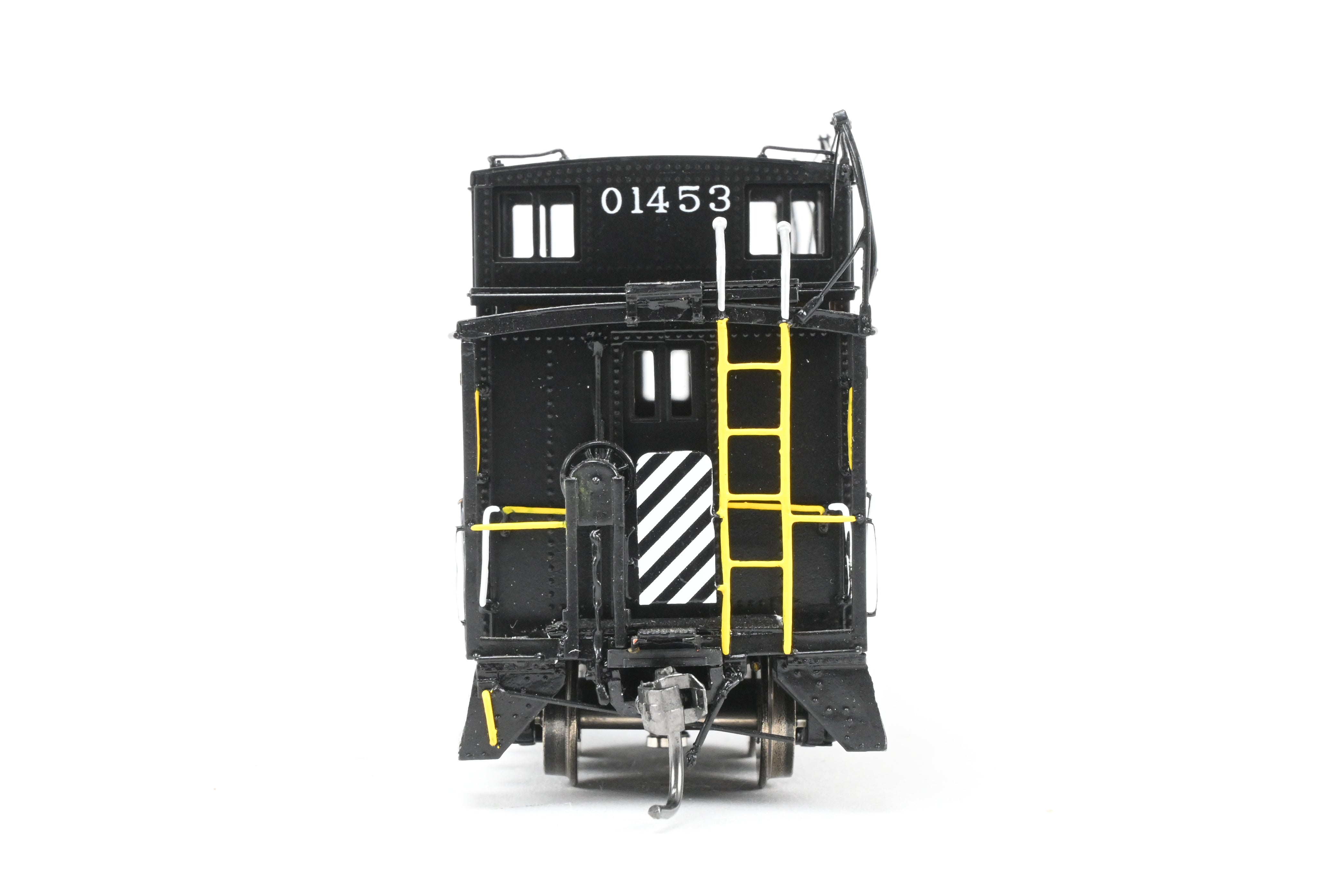 High - Quality HO Scale Brass Model Railroad Caboose by The Joint Line Co. - Denver & Rio Grande Original Riveted Steel Caboose Limited Edition FP Number 01453 with Antenna