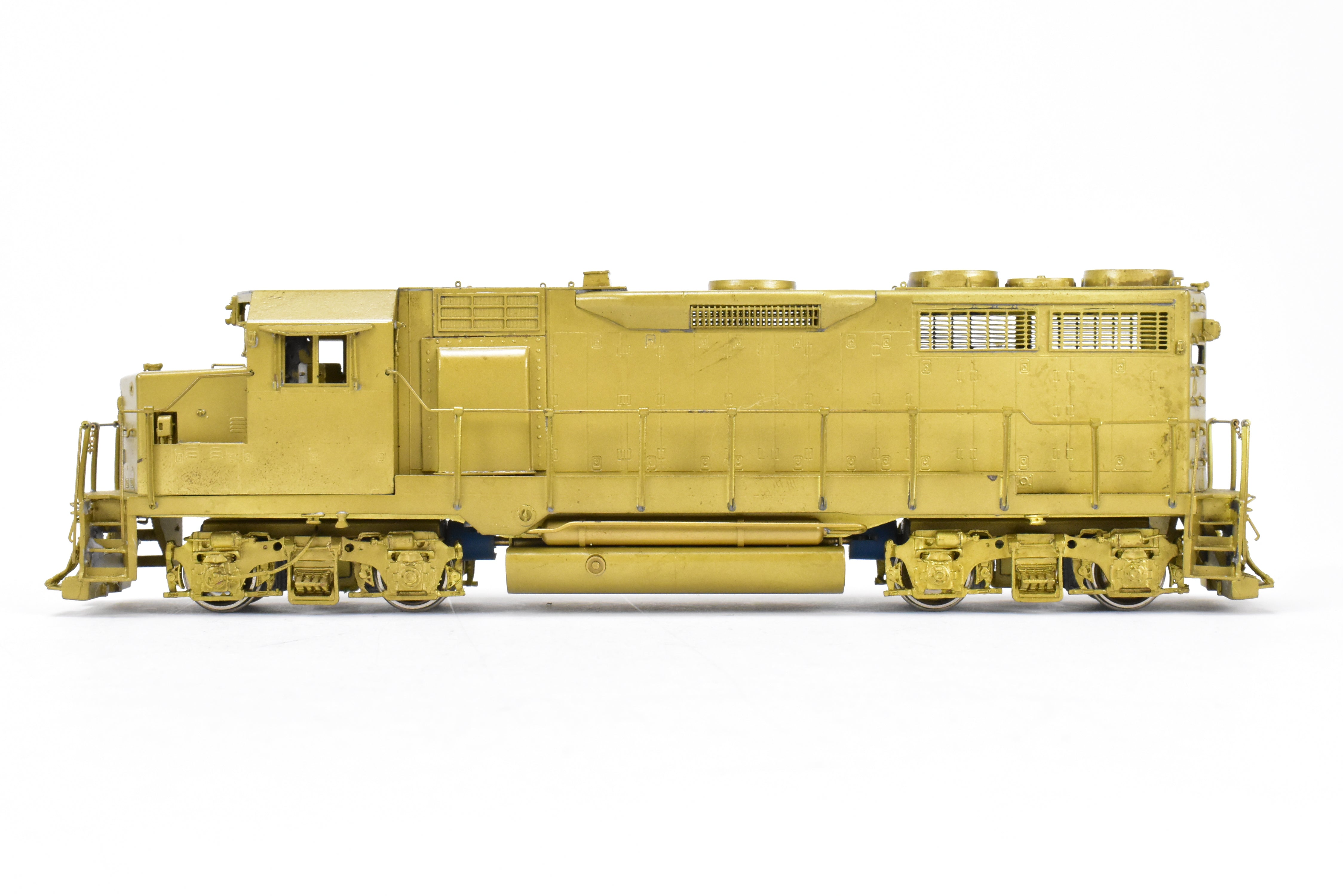 HO Scale Brass Model Train - Overland Models Inc. EMD GP35 Locomotives of Various Roads with Dynamic Brakes and Nose - Mounted Headlight in N Scale