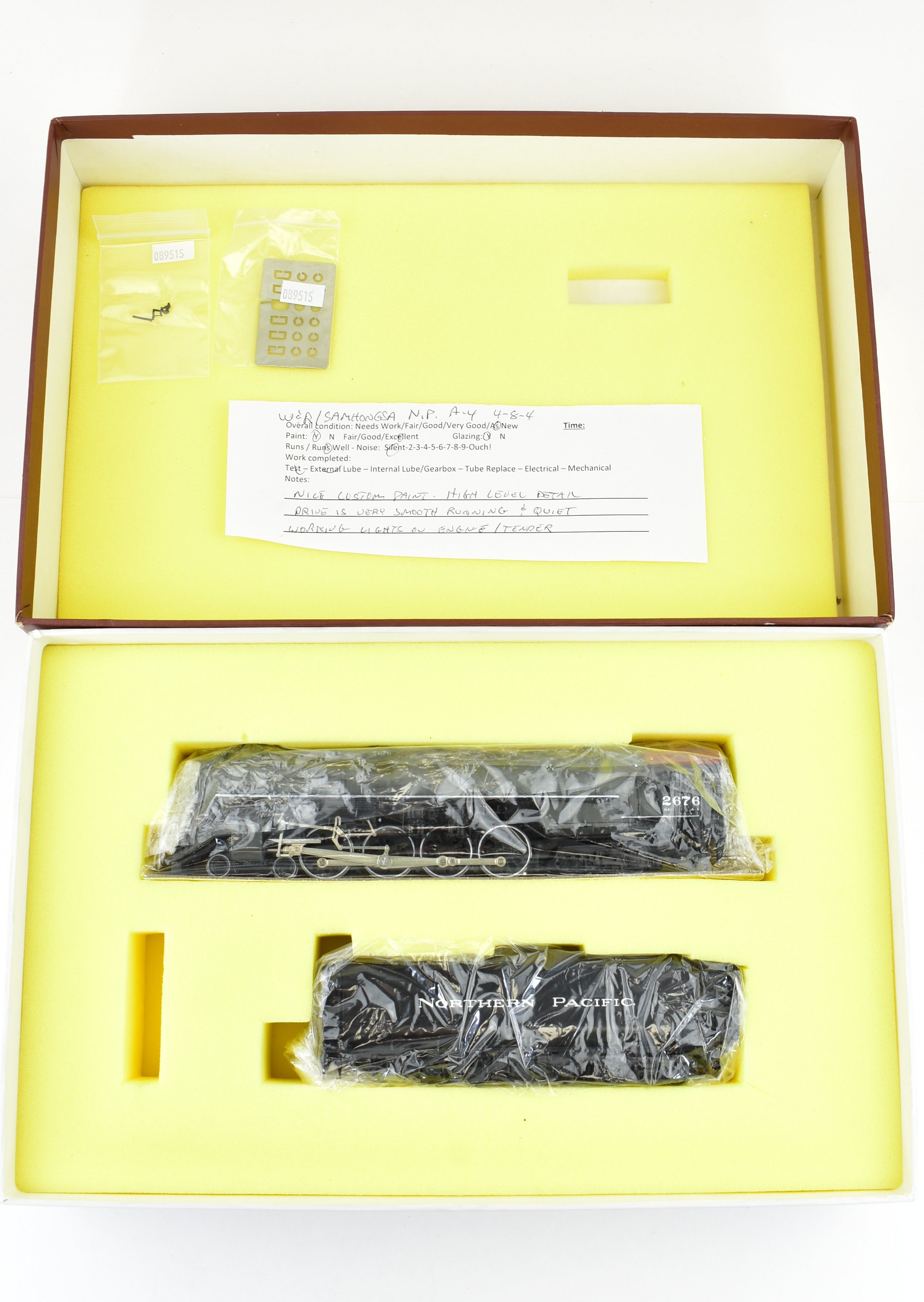 HO Scale Brass Northern Pacific A-4 4-8-4 Pro Painted Locomotive by W&R Enterprises