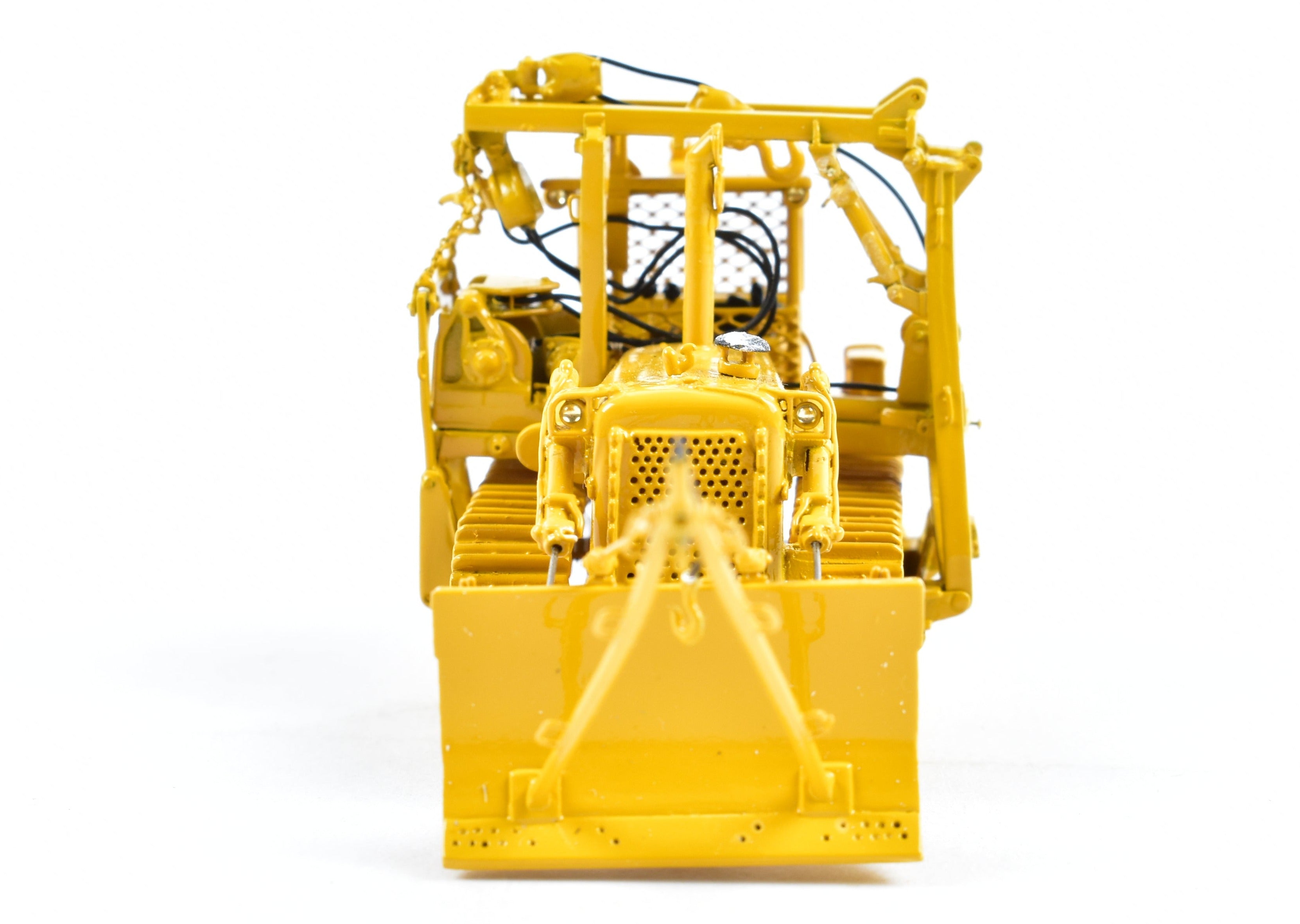 HO Scale Brass Pipe Laying Dozer Model by OMI - Overland Models, Inc. Featuring D&RGW - Denver & Rio Grande Western Design in Factory - Painted FP Yellow