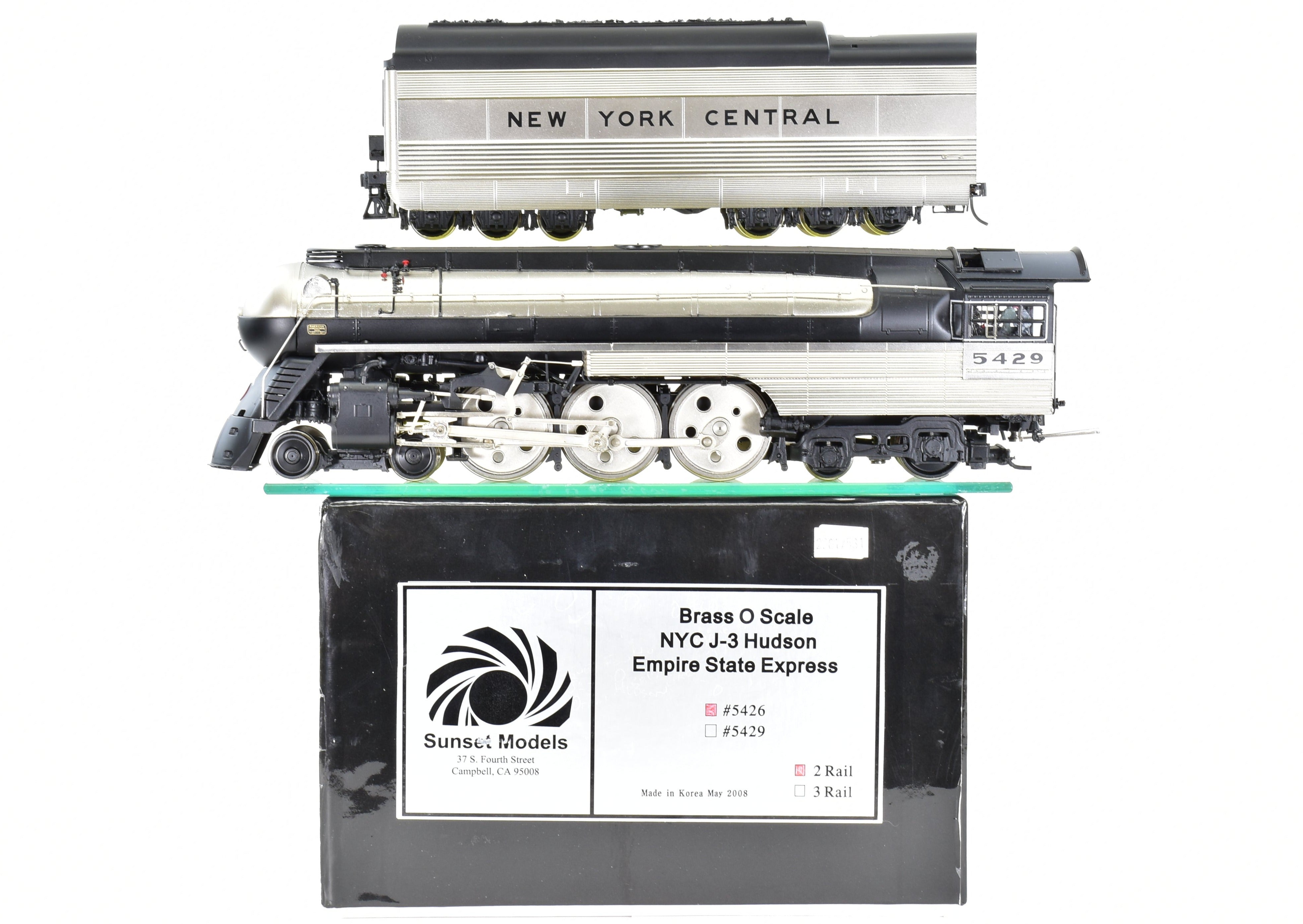 O Scale Brass Model Train - Sunset Models Third Rail NYC New York Central J - 3 4 - 6 - 4 Hudson Empire State Express Replica