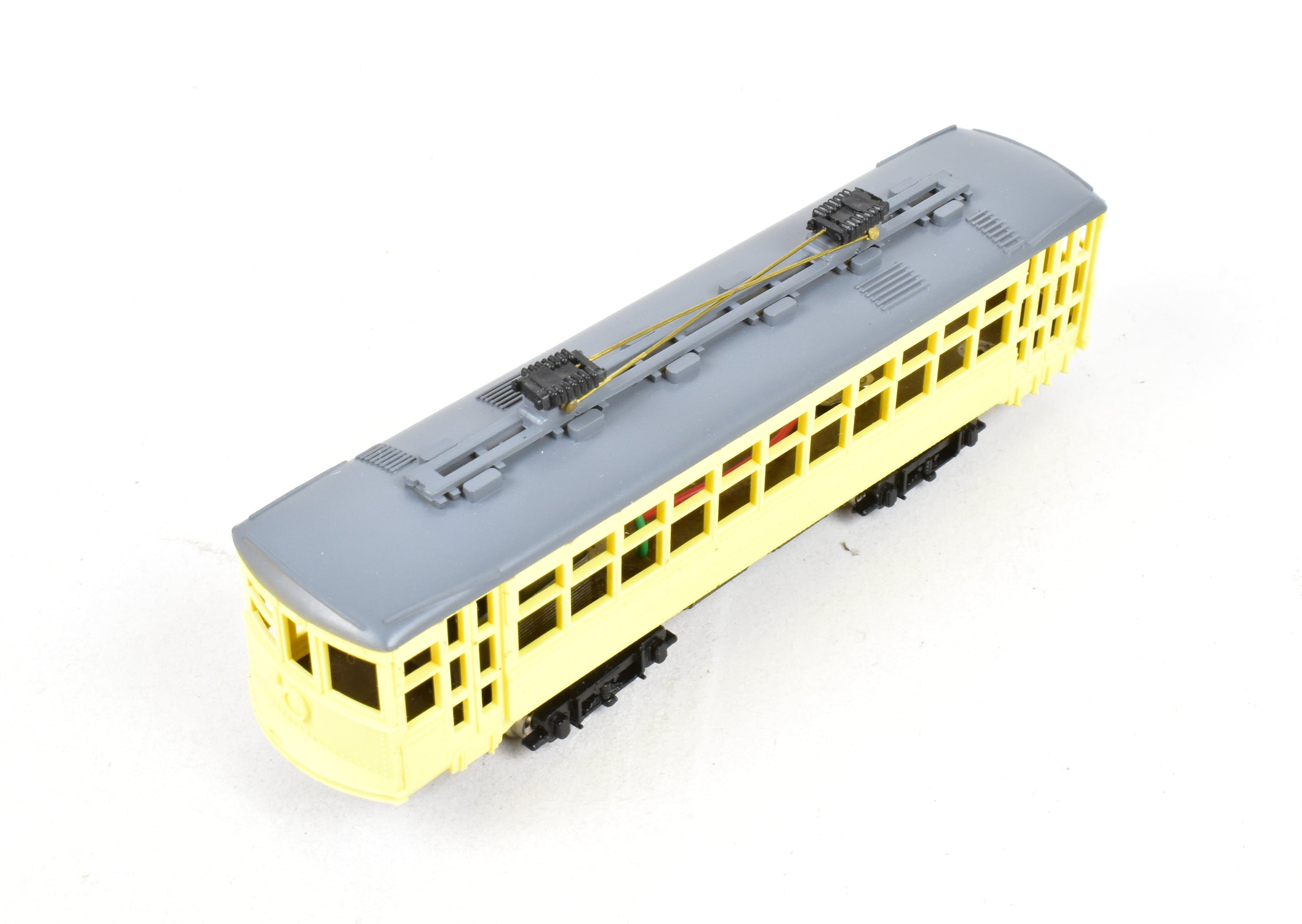 HO Scale Ken Kidder American Car Co. Double-Truck Birney Trolley Model for Kids and Hobbyists