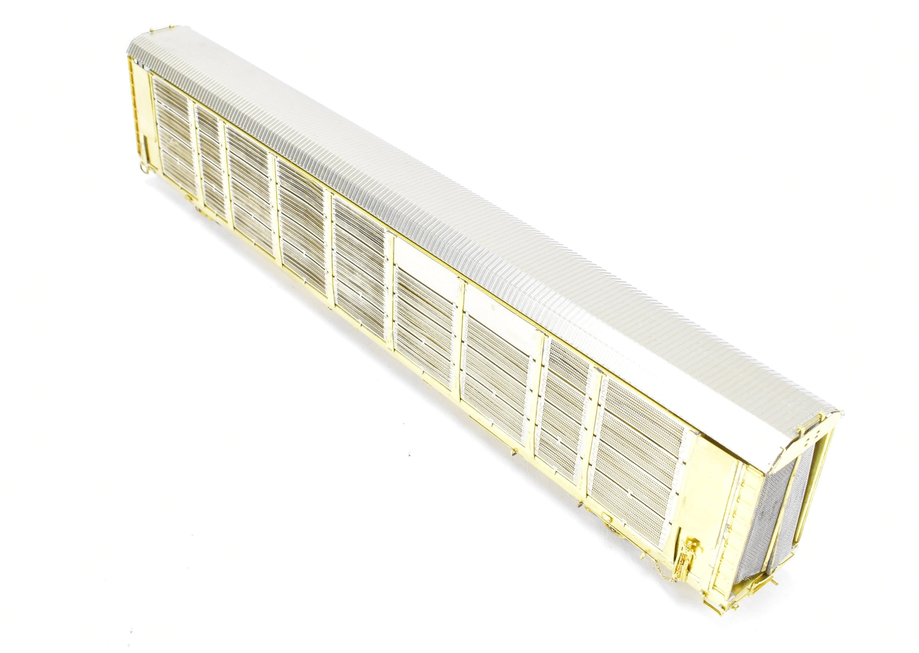 HO Scale Brass Model Train Auto Rack Tri - Level with Mesh End Doors from Overland Models, Inc. Representing Southern Pacific Car No. 517006