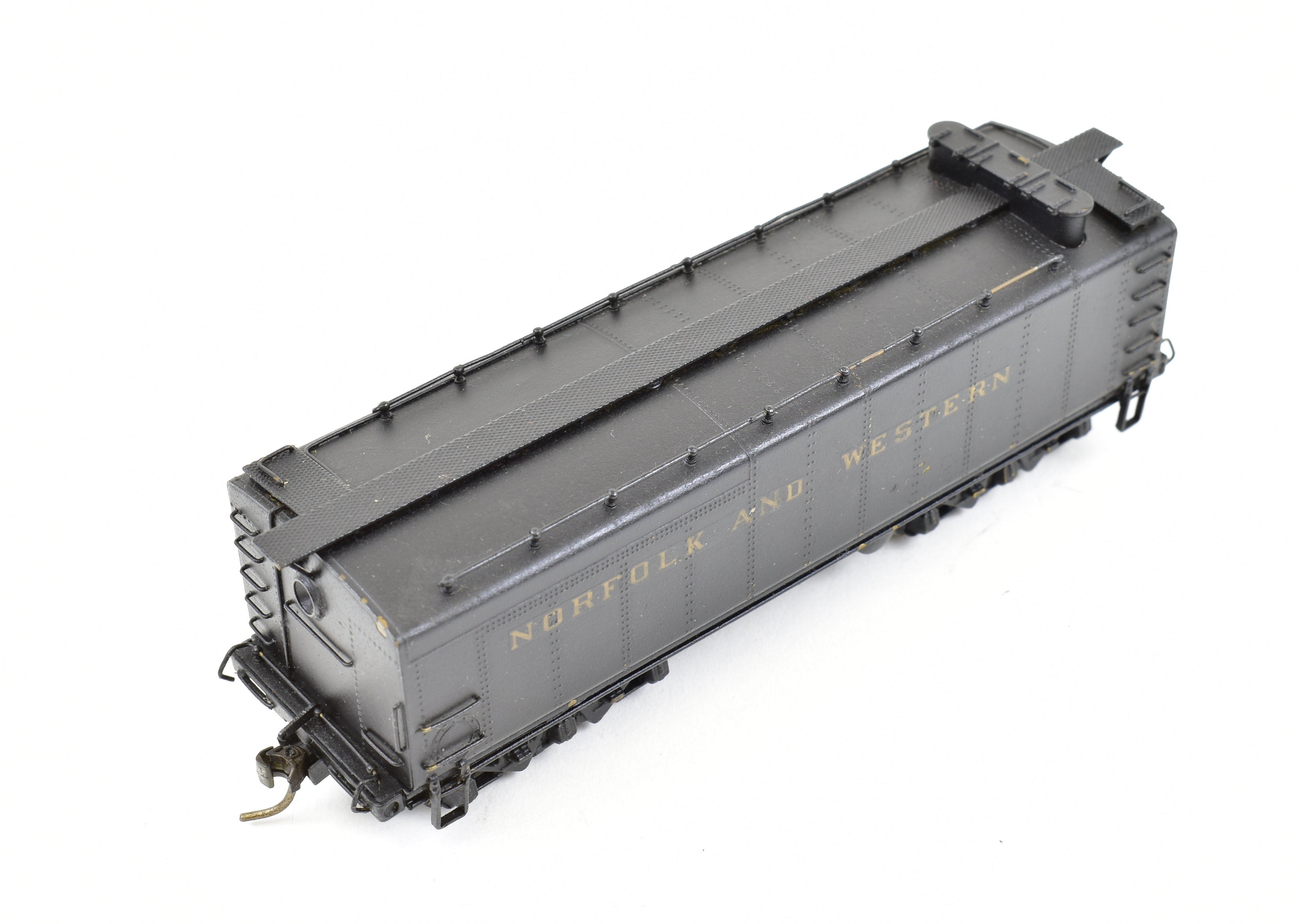 High - Quality HO Scale Brass Pacific Fast Mail Model Train - United N&W Norfolk & Western Auxiliary Tender with Custom Painting, No Box Included