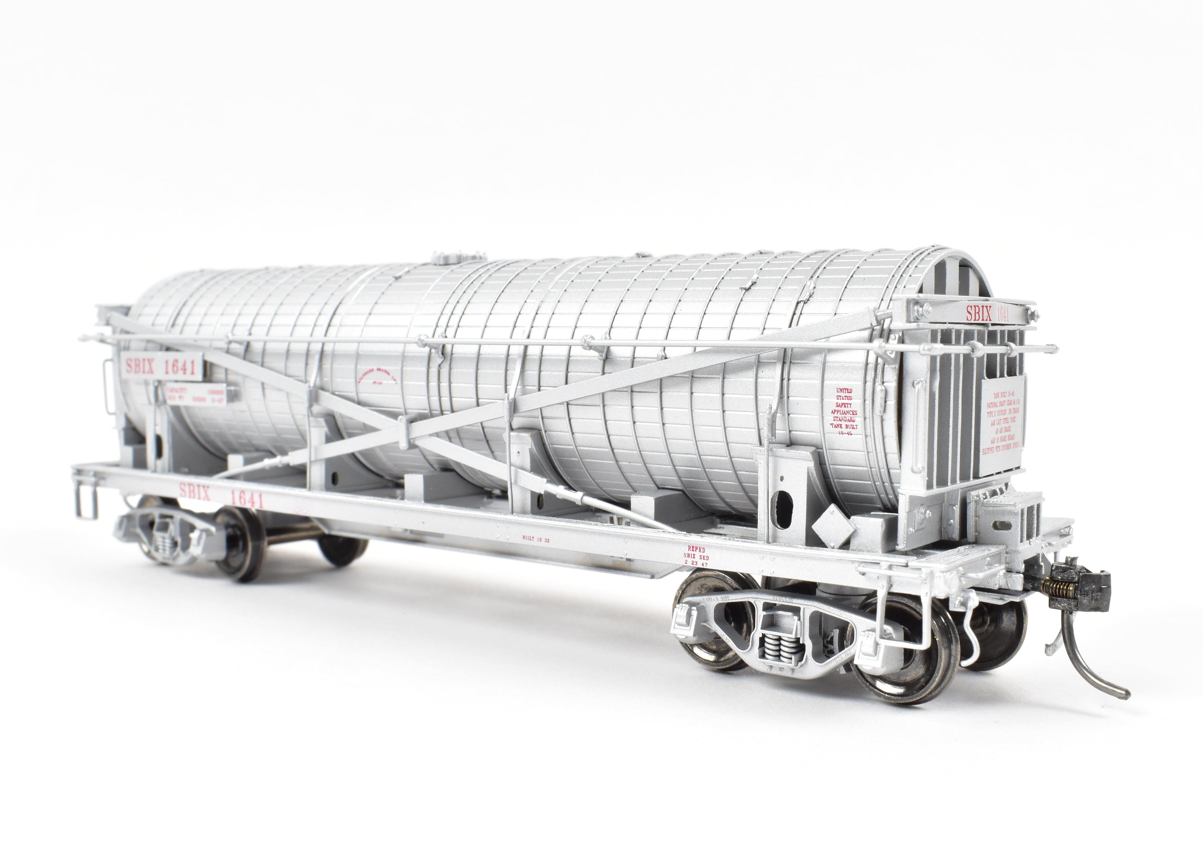 High - Quality HO Scale New Brass Model Train for North Bank Line, Standard Brand Vinegar Car with SBIX 1641 Specification