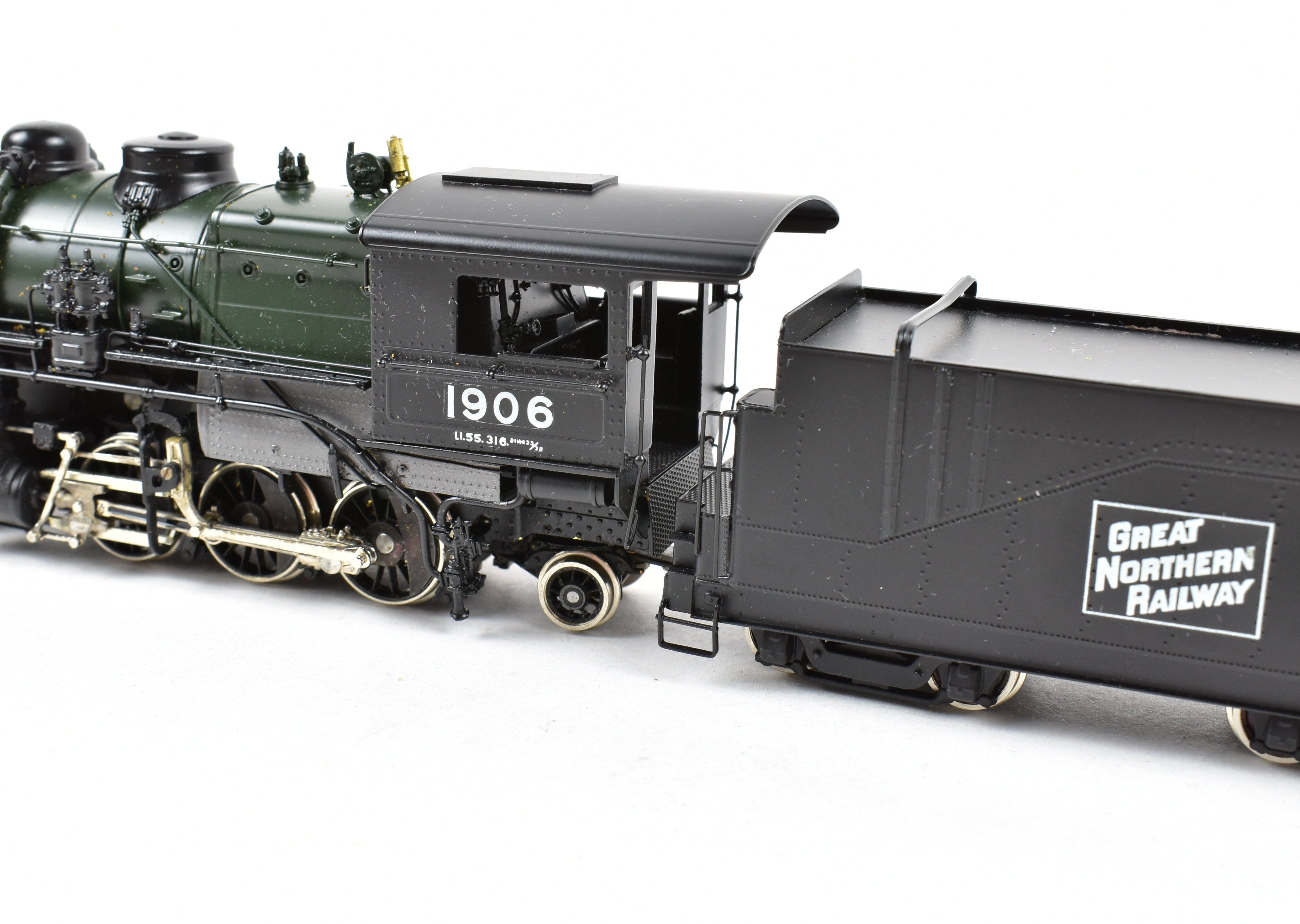 HO Scale Brass Model Train - PFM - Tenshodo GN - Great Northern 2-6-6-2 Class L-1 Crown FP Steam Locomotive #1906