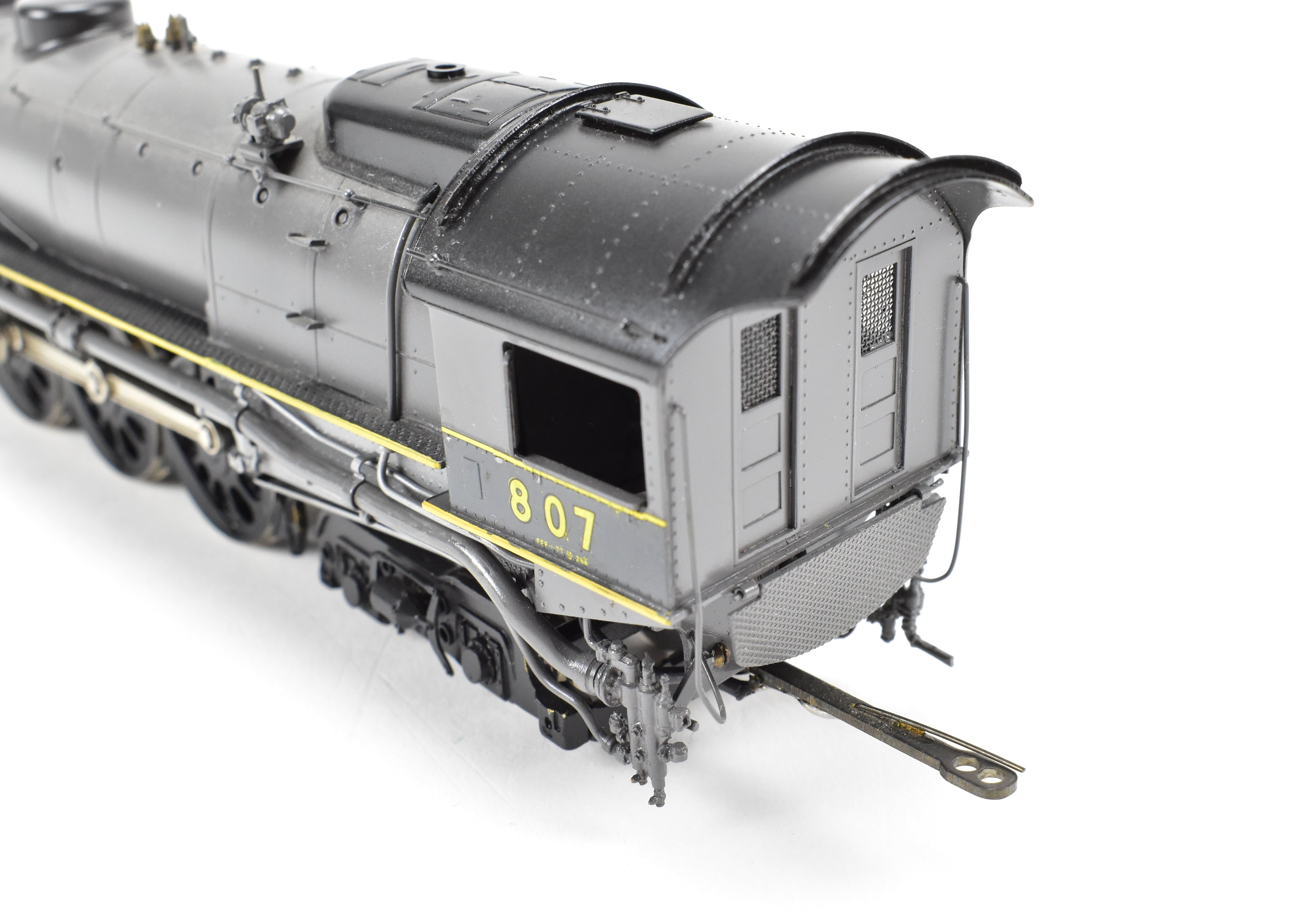 HO Scale Brass PFM - United Model Train - Union Pacific 4-8-4 Modern FEF-1 with Two-Tone Grey and Yellow Custom Paint, Run Number 807 from 1981
