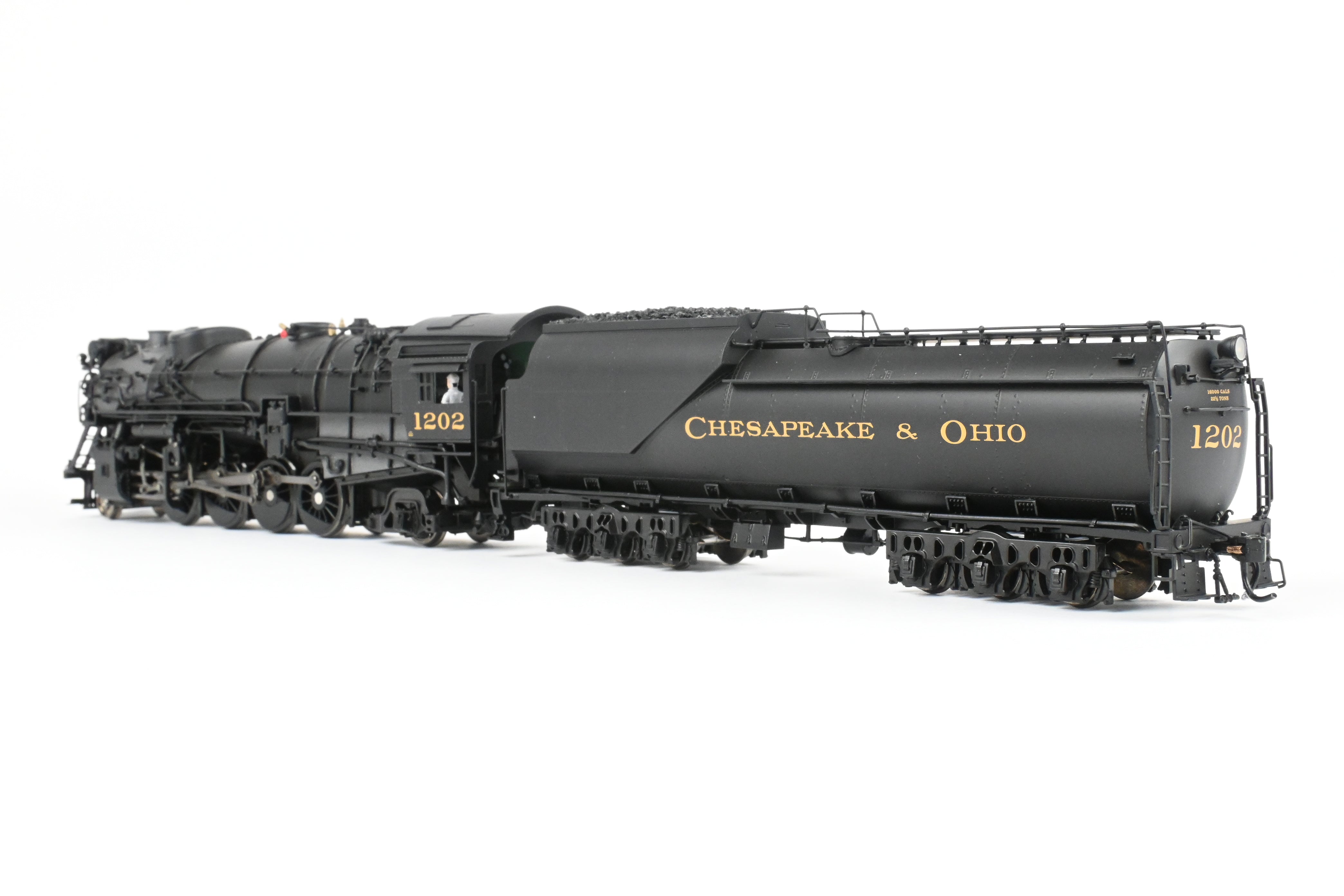 HO NEW Brass Hybrid C&O K-2 2-8-2 Mikado #1202 w/ Smoke & Paragon 4 Sound