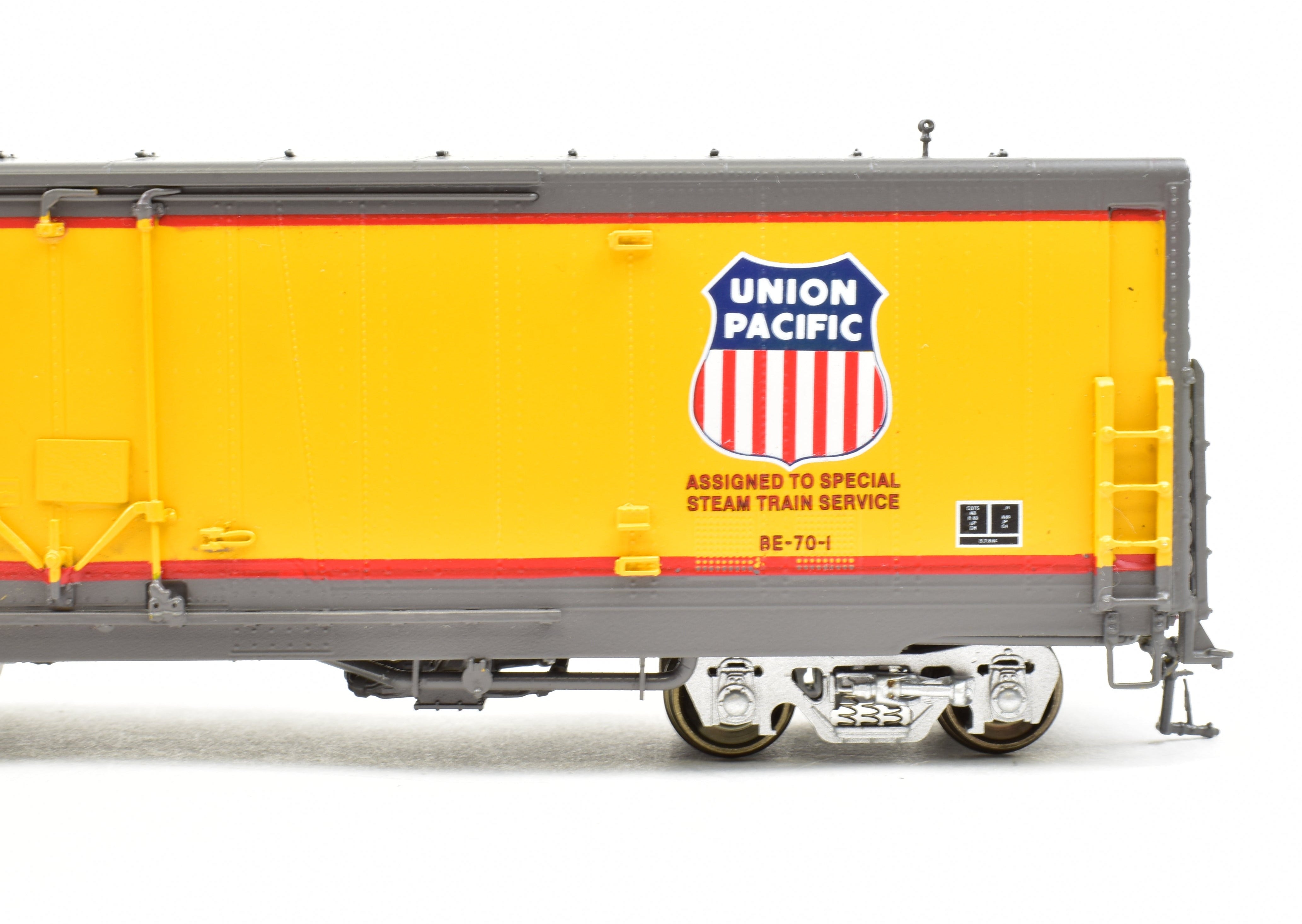 HO Scale Brass Overland Models, Inc. Union Pacific Steam Train Service Car FP (OMI - Overland Models, Inc., 1997 Run)