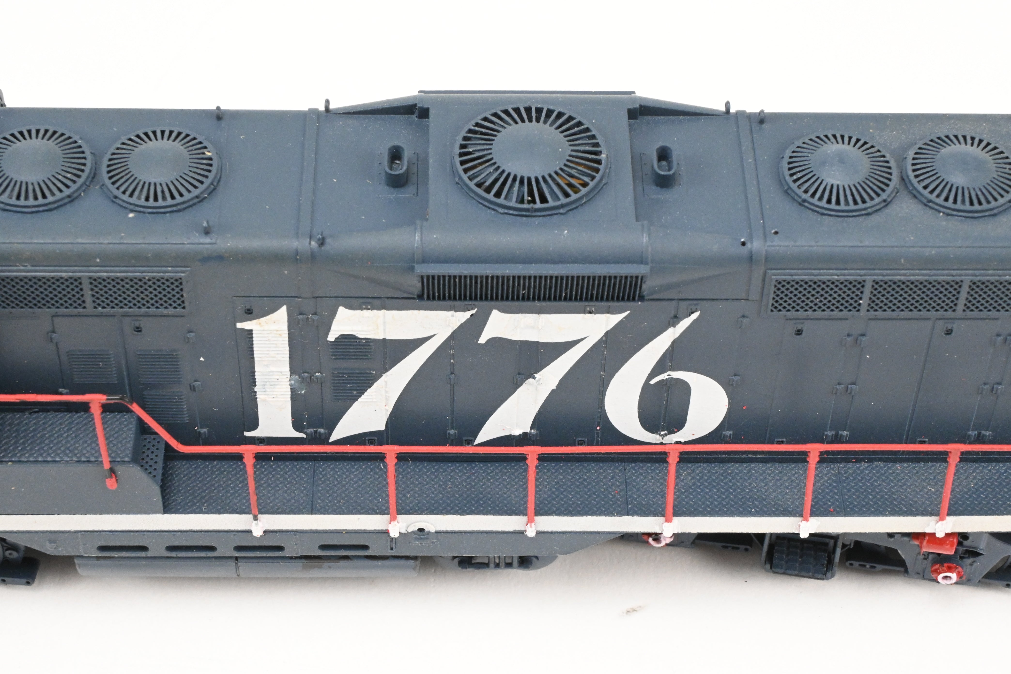 HO Scale Life-Like Proto 2000 EMD GP9 Locomotive Custom Painted in Central Vermont or Grand Trunk Western Bi - Centennial Scheme #1776 with Tsunami DCC and Sound Function