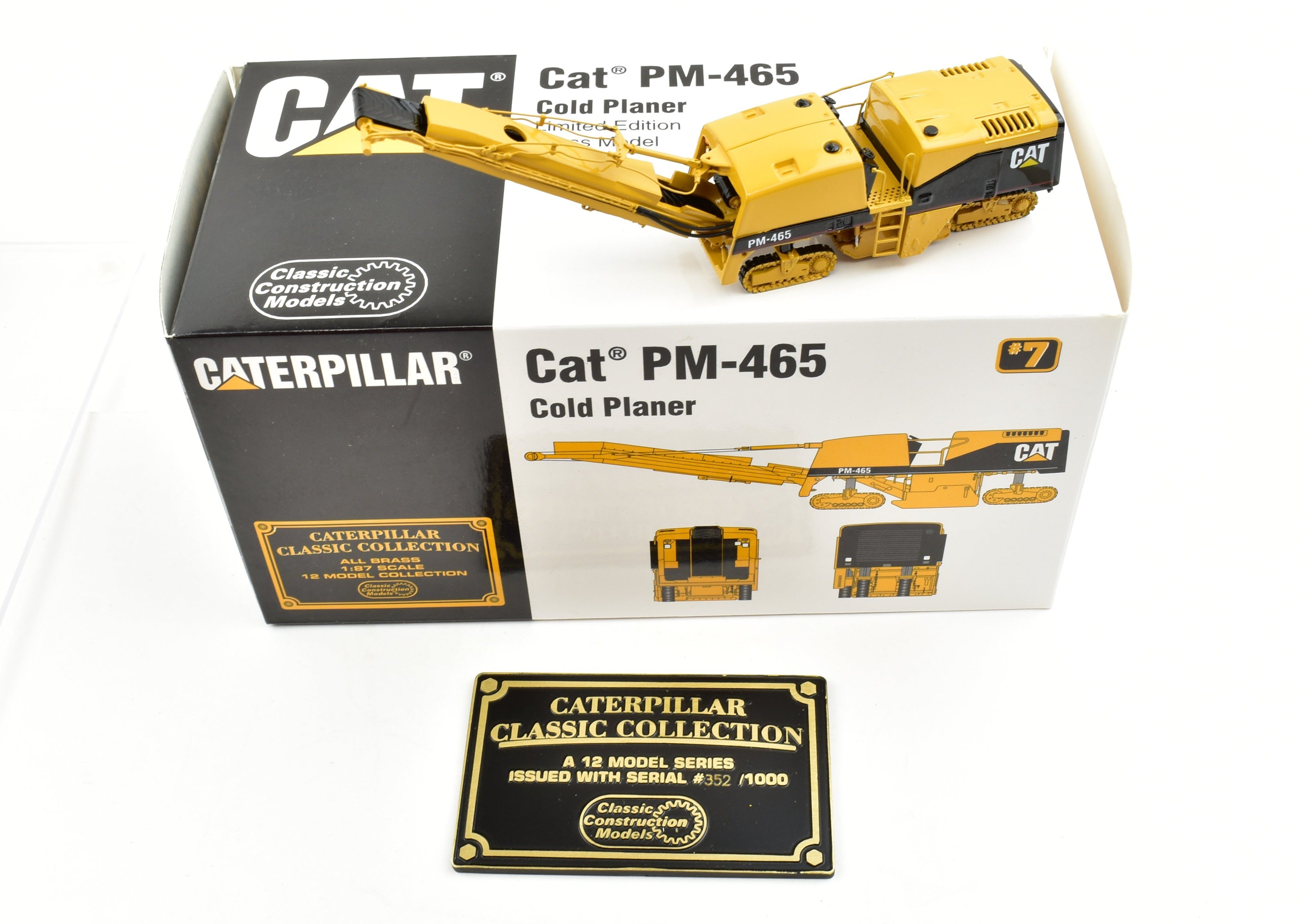 High - Quality HO Scale Brass Construction Caterpillar Vehicle Models 12 - piece Collection for Model Enthusiasts