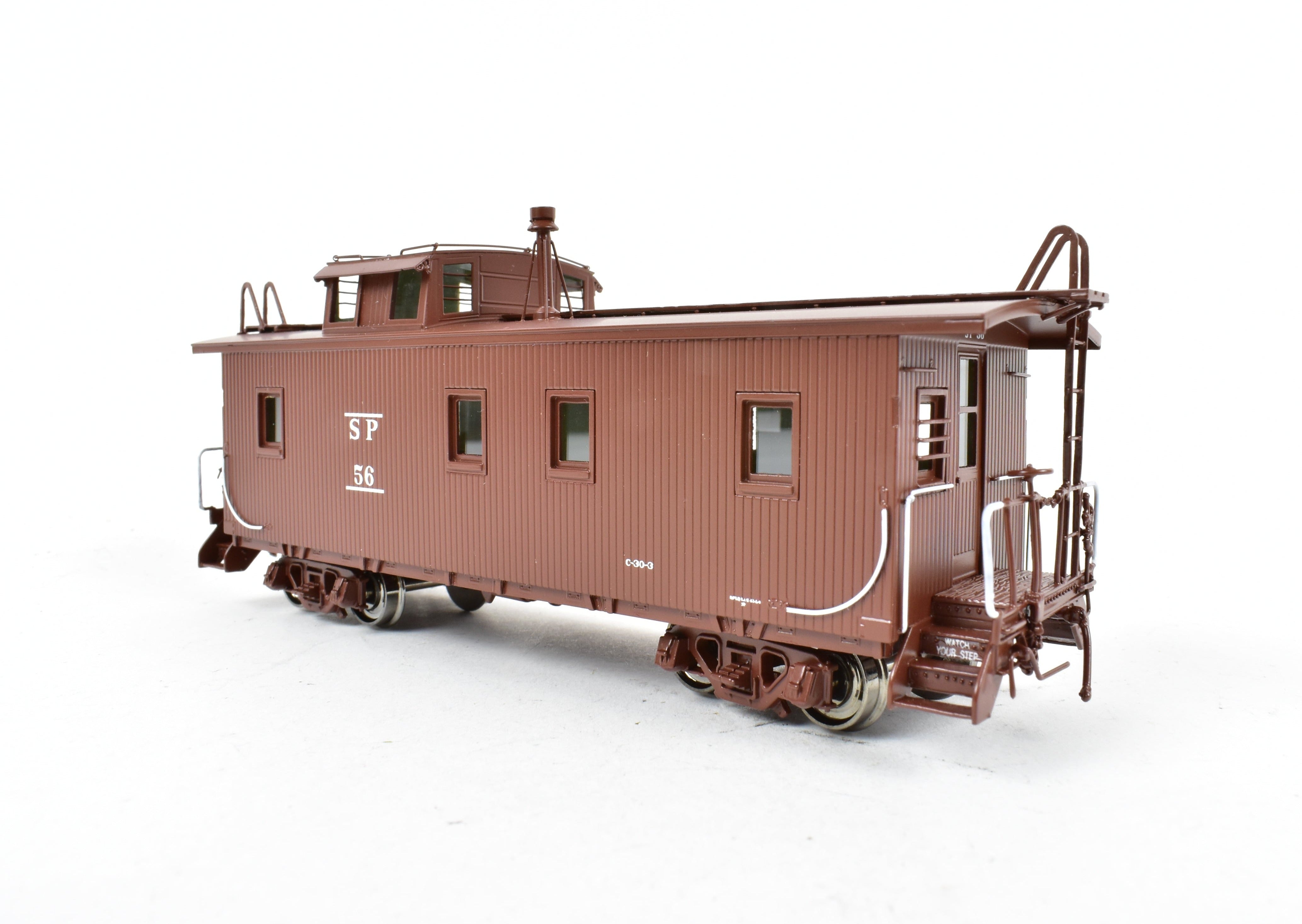 HO Scale Brass Southern Pacific Wood Side Caboose, Class C - 30 - 3 FP No. 56 by Challenger Imports