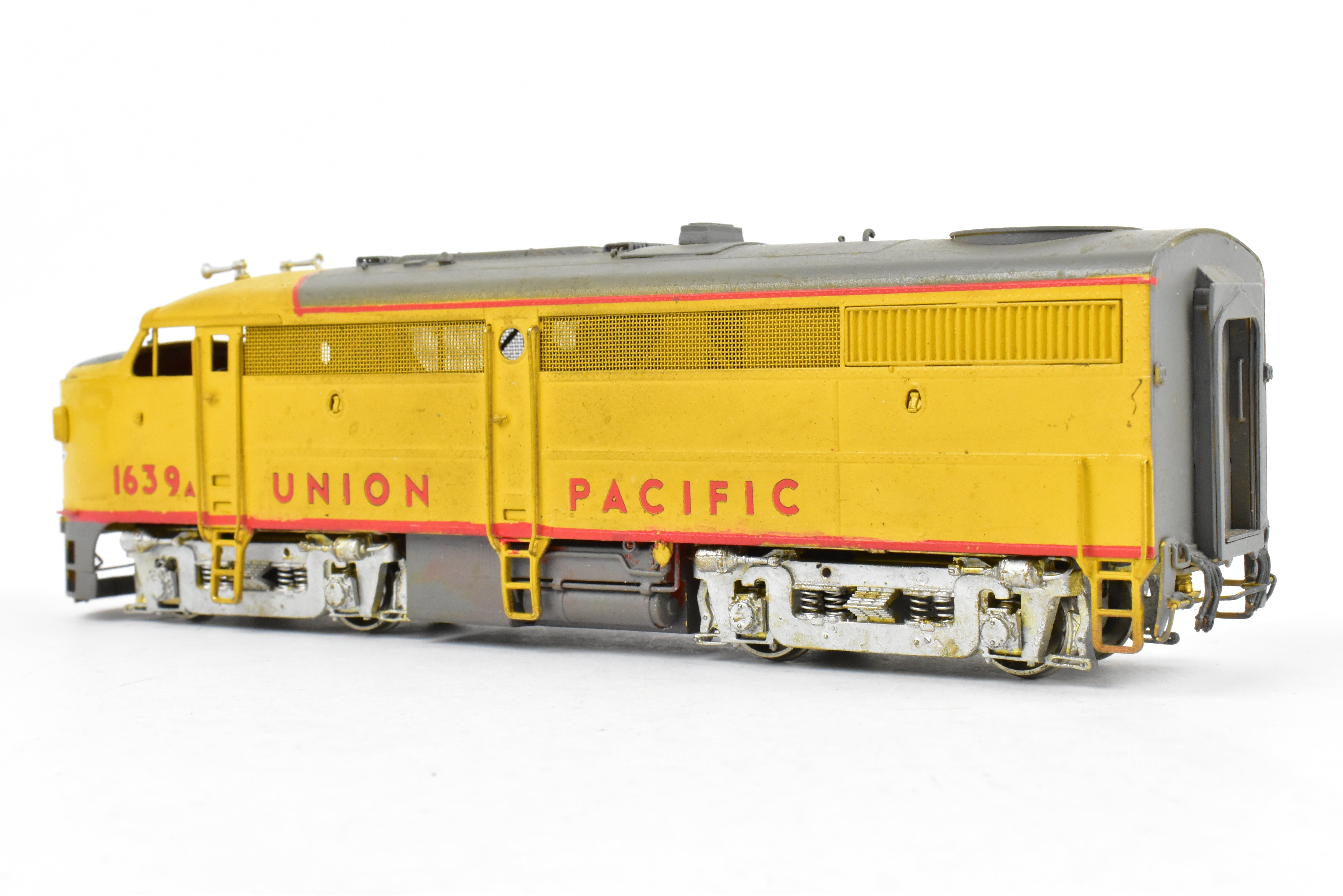 HO Brass OMI UP Union Pacific Alco FA-1 with Dynamic Brakes, Weathered #1639a