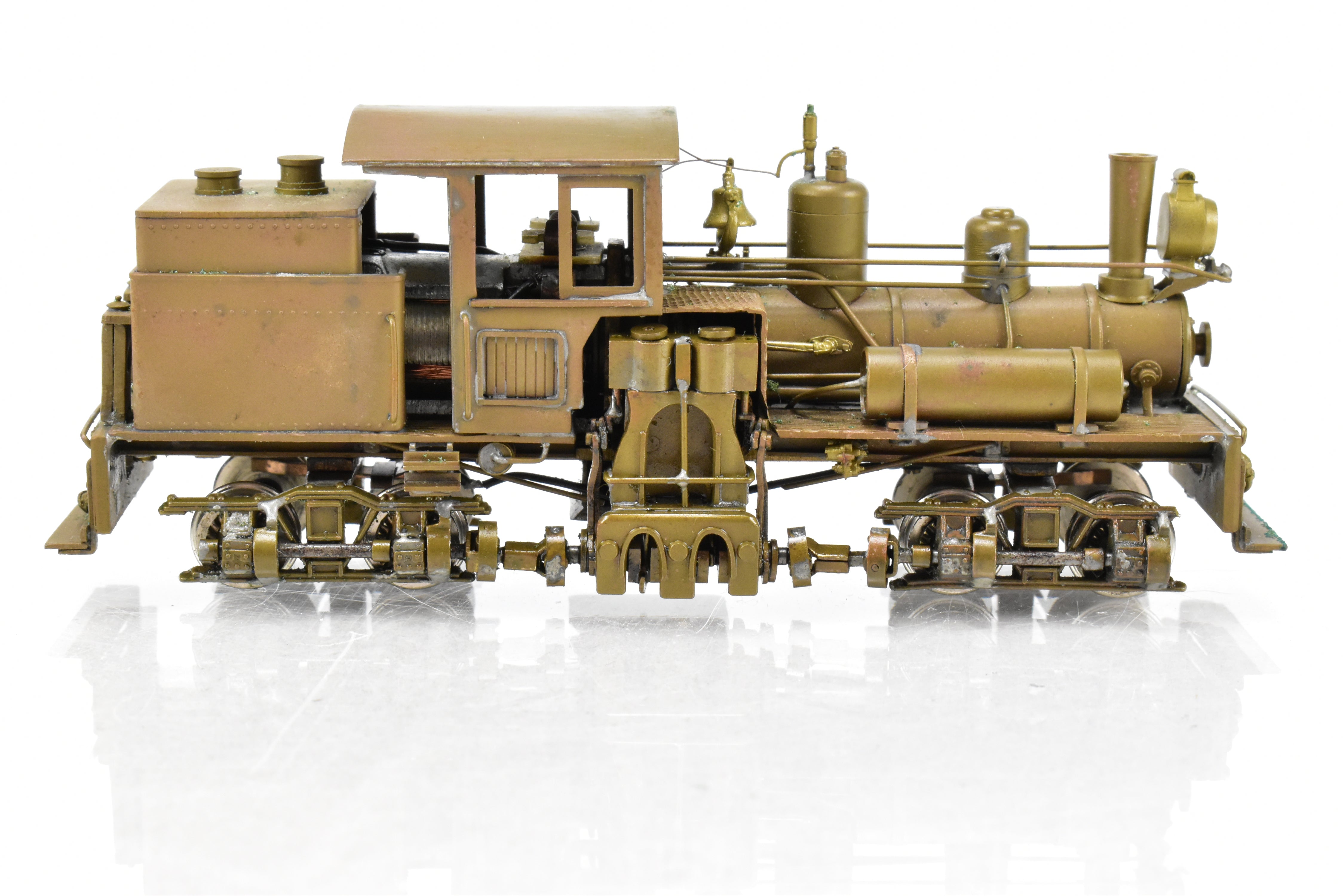 HO Scale Brass Model - Northwest Short Line (NWSL) Class A Shay 18 Ton 2 - truck Locomotive for Various Roads