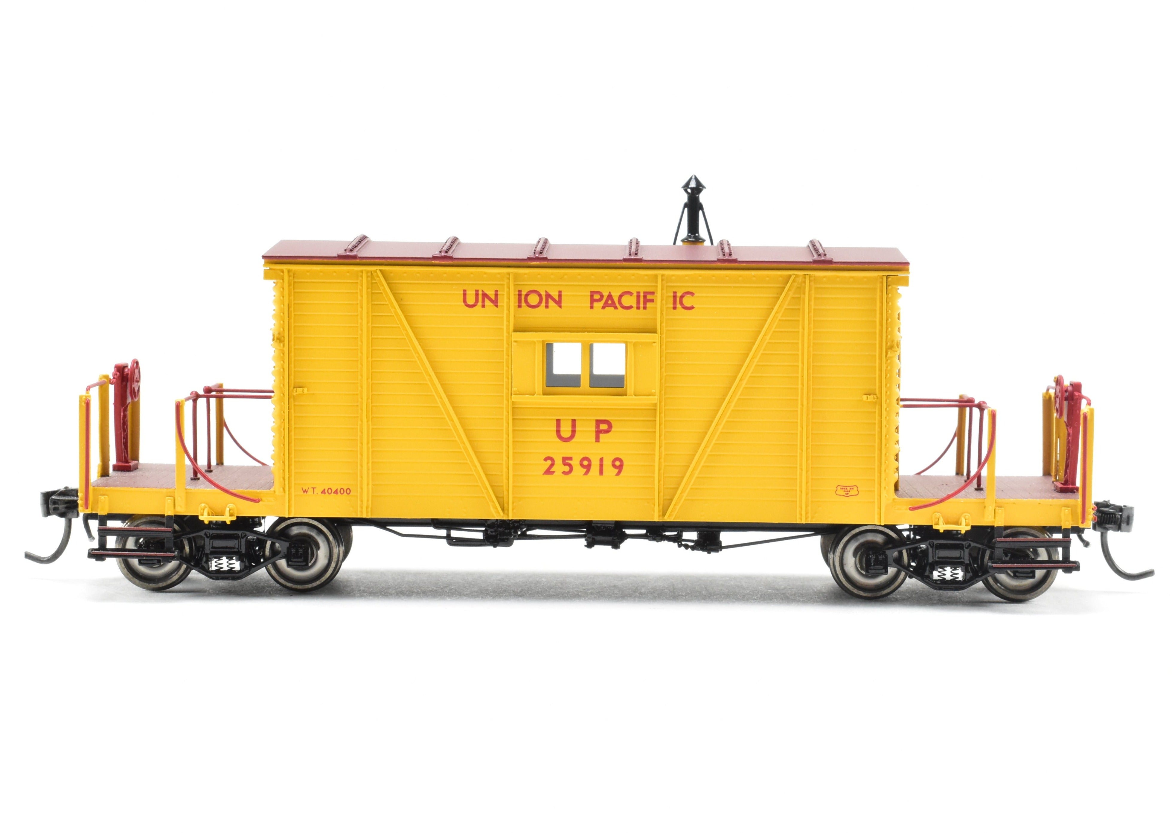 HO Scale Brass Union Pacific Wood Transfer Caboose F/P No. 25919 by OMI