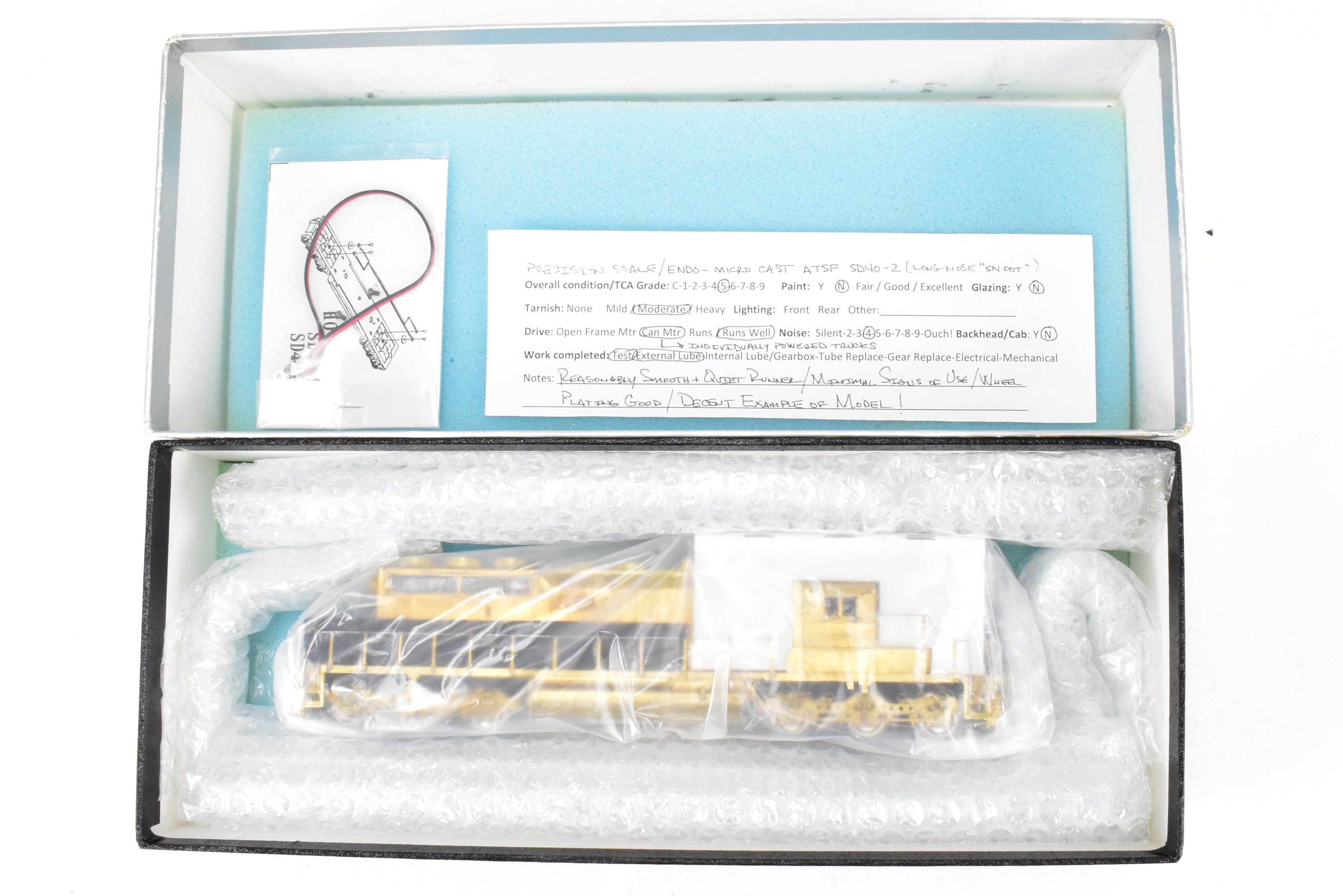 HO Brass Precision Scale Co. ATSF Santa Fe EMD SD40 - 2 Long Nose Model