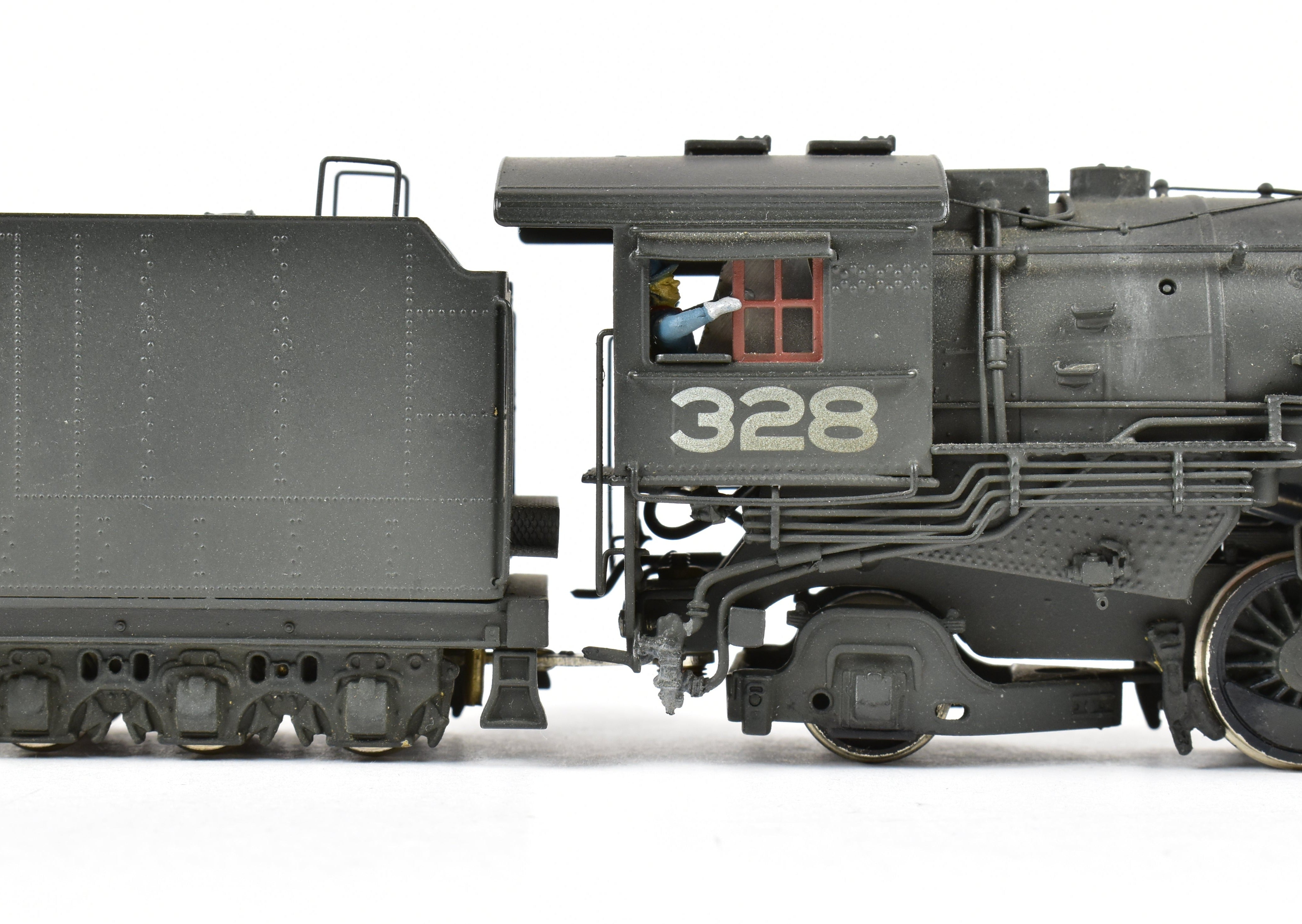 HO Scale Brass Pacific Fast Mail (PFM) - United Western Pacific MK - 60 2 - 8 - 2 Mikado Locomotive Model, Custom Painted and Weathered for Collectors