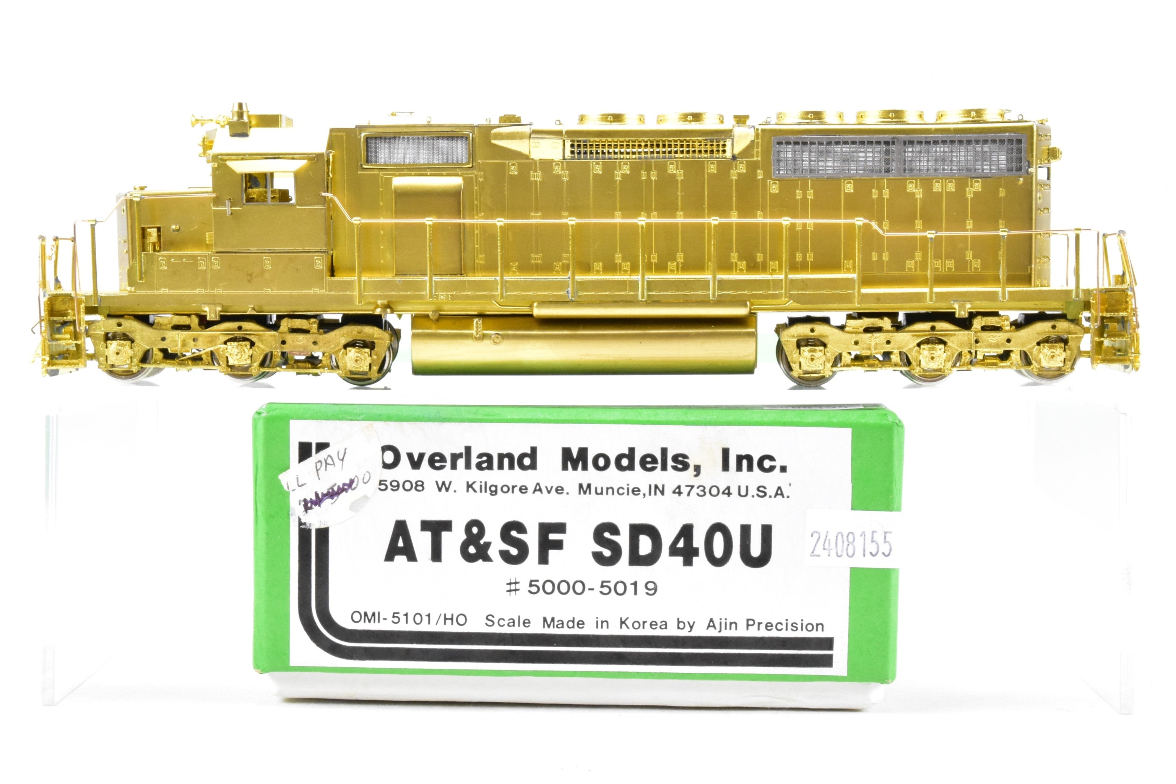 HO Brass ATSF - Santa Fe EMD SD40U #5000-5019 by Overland Models Inc.