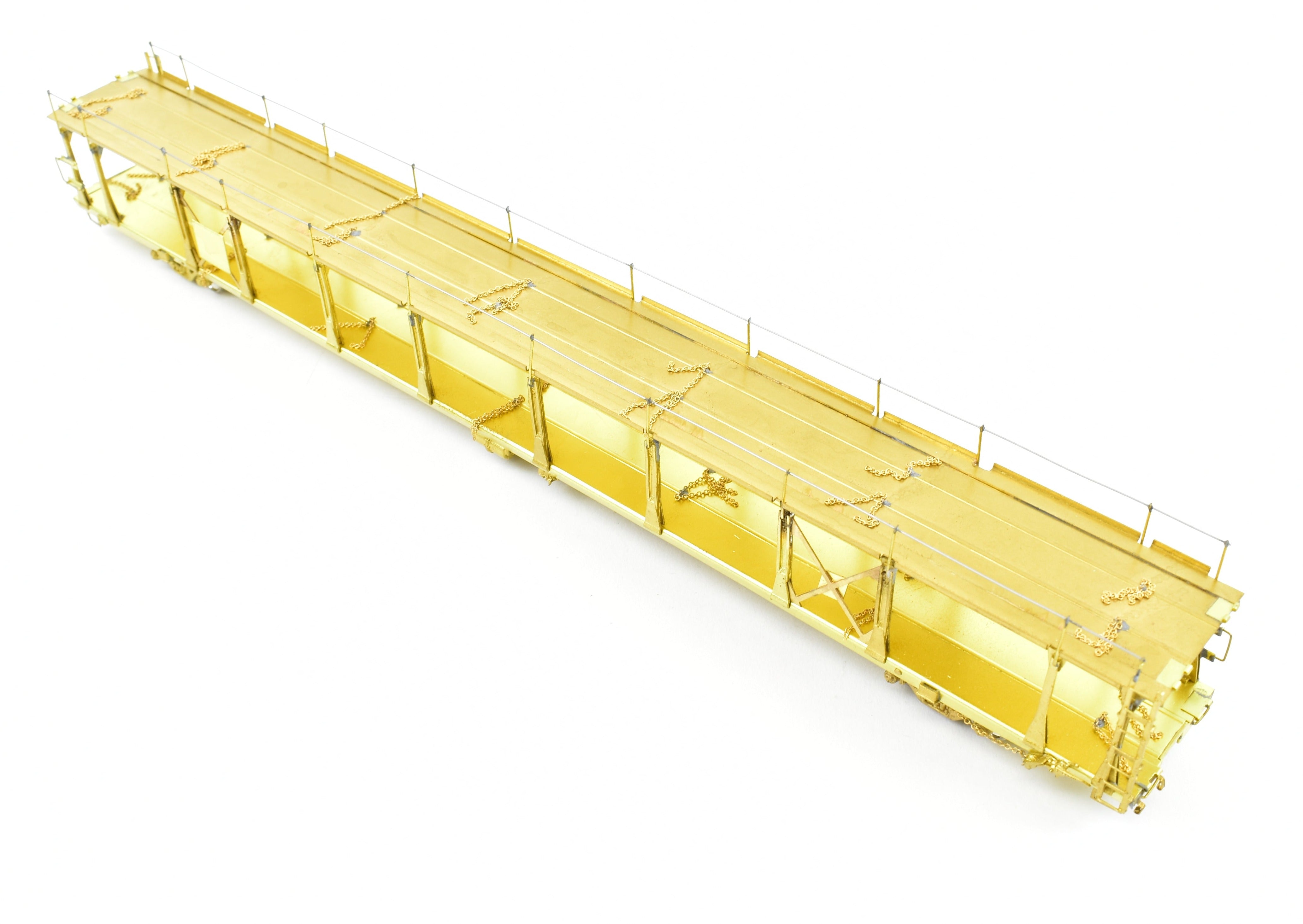 HO Scale Brass Bi - Level Open Auto Rack Model by Overland Models, Inc. for Various Railroad Roads