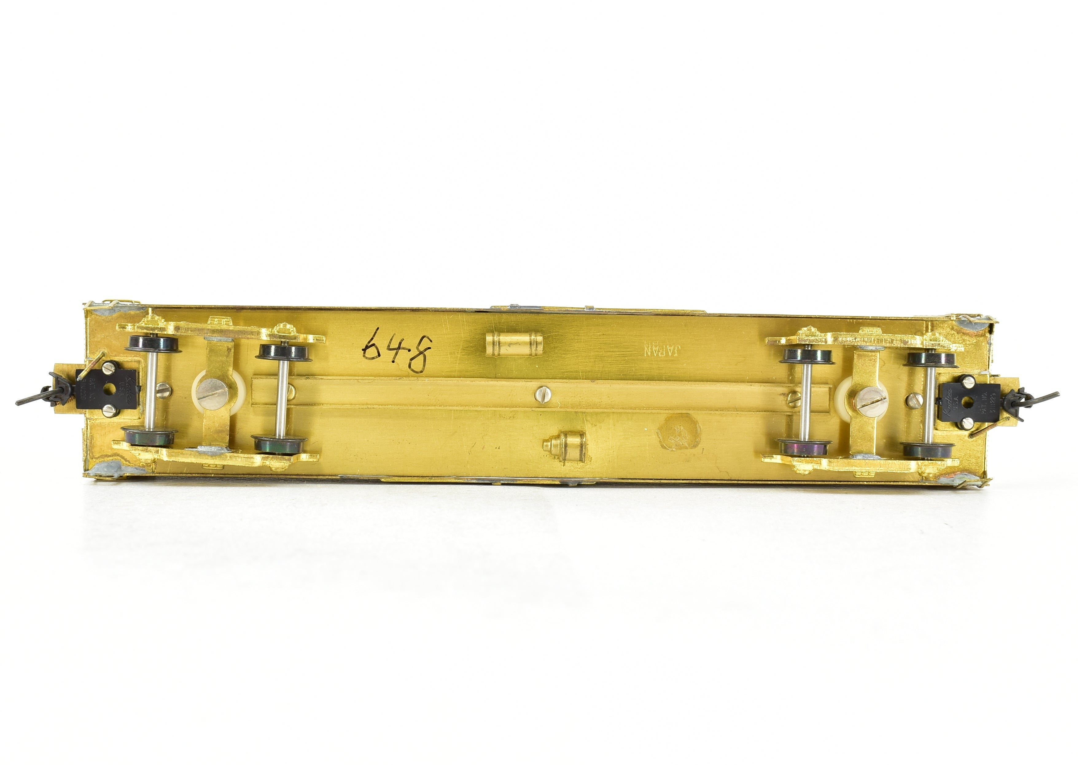 High - Quality HO Scale Brass Cascade Models Railway Express Agency (REA) 50 - Foot Steel Express Refrigerator Car for Model Trains