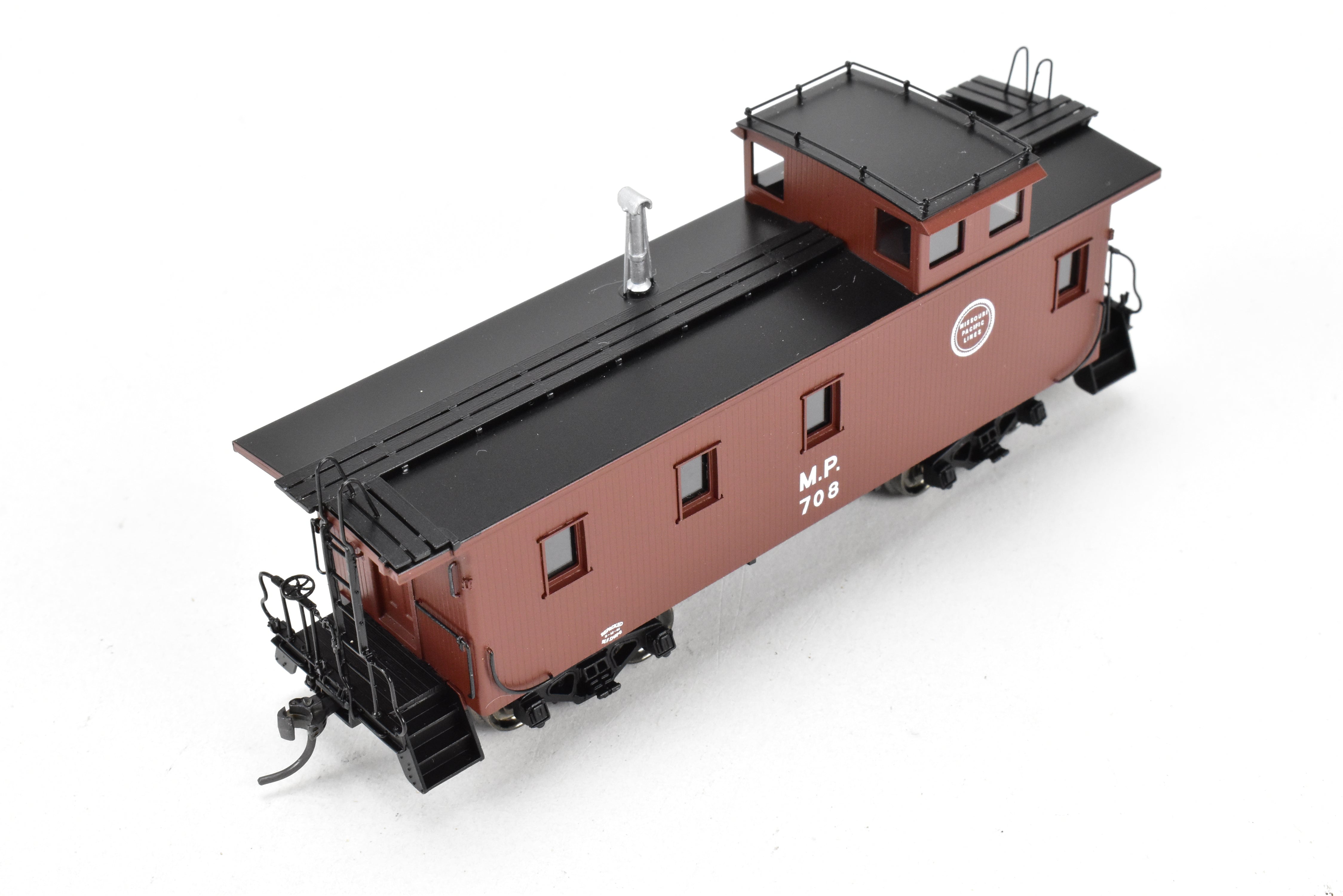 HO Scale Brass Missouri Pacific Wood - Side Caboose Model F/P #708 by Overland Models, Inc. (OMI)