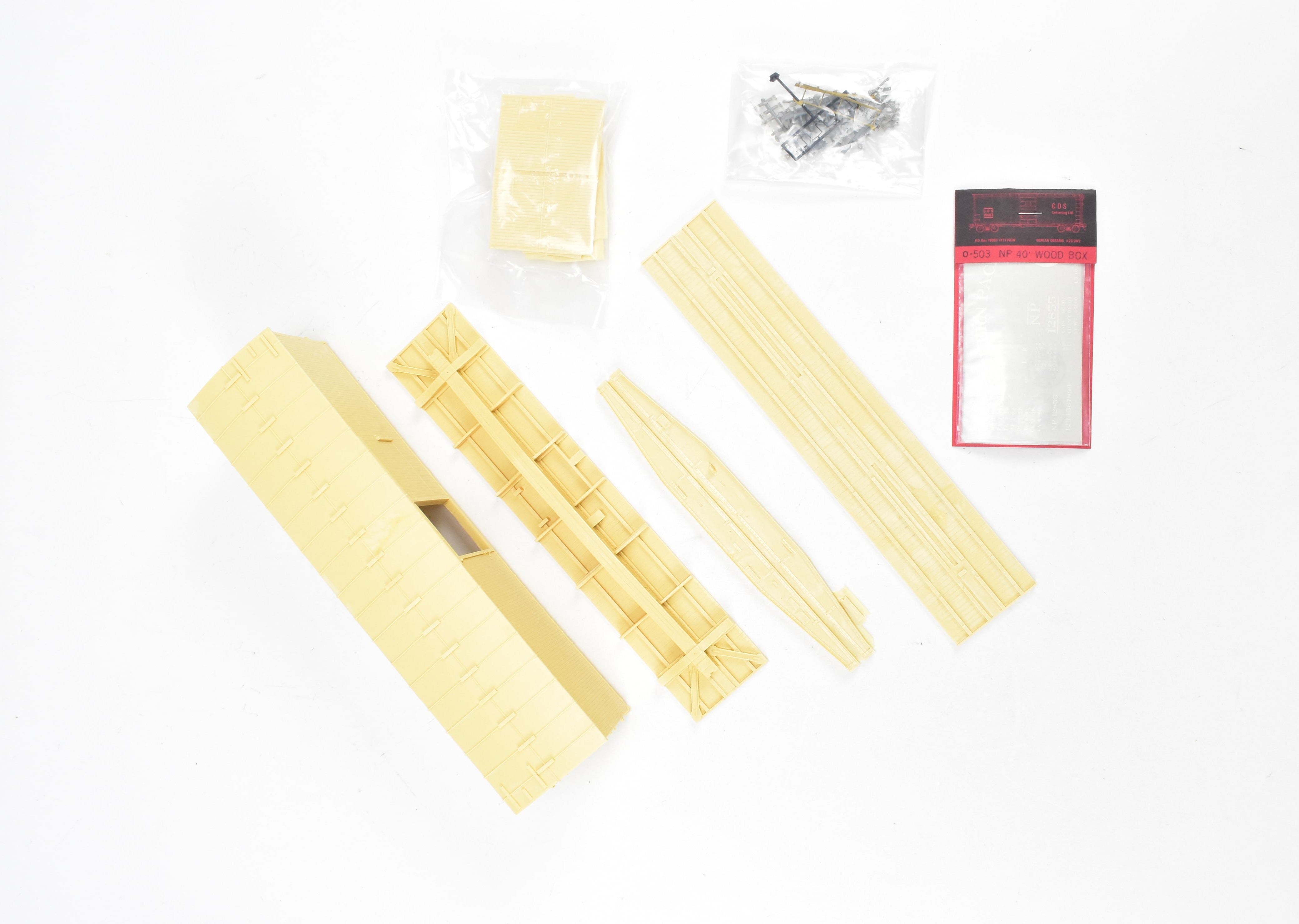 O Scale Resin Model Kit - Chooch Ultra Scale II Northern Pacific 10000 Series Double Sheathed Box Car Model Building Kit