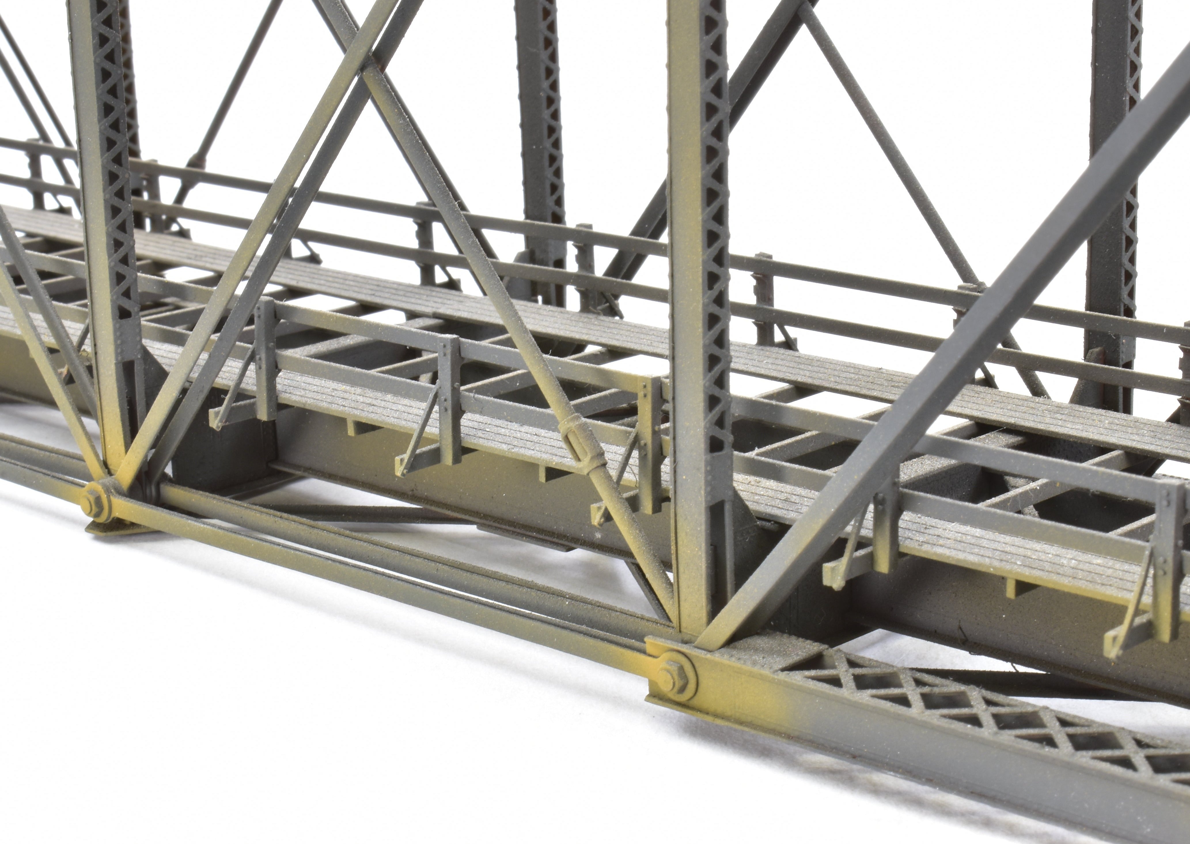 HO Scale Brass OMI - Overland Models, Inc 167-Foot Pin Connected Bridge for Various Roads in CP Black Color Model Train Accessory