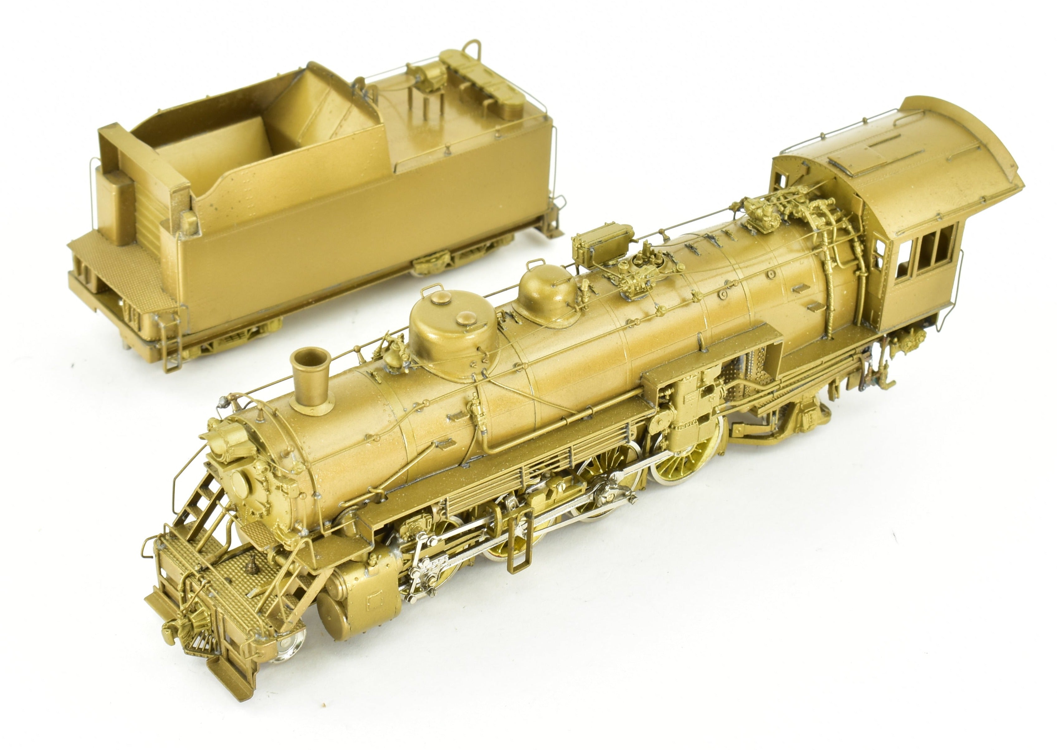 HO Scale Brass Model of Oriental Limited CB&Q - Burlington Route O - 1a 2 - 8 - 2 Steam Locomotive