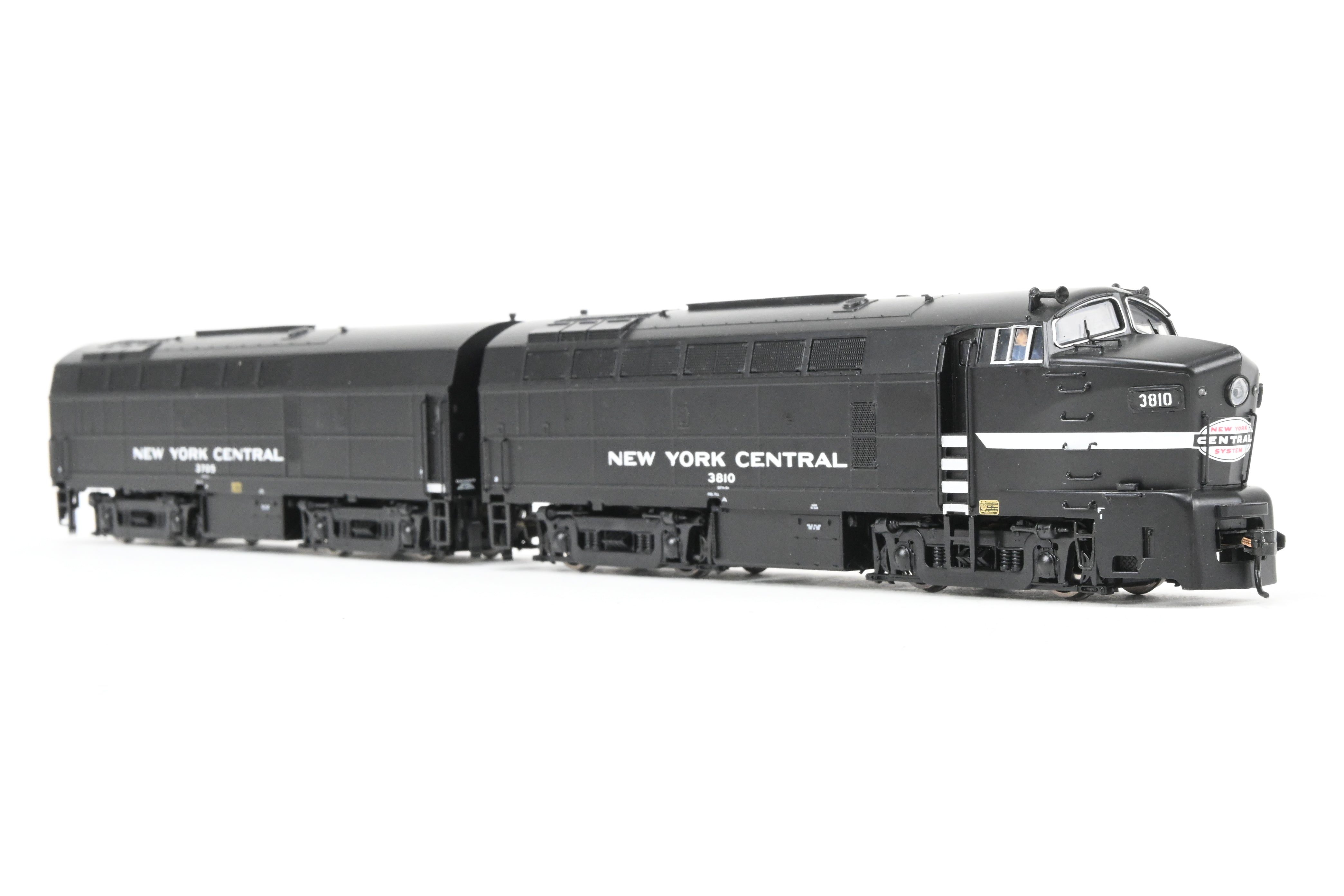 HO Scale Model Train Set - Broadway Limited Imports Paragon 2 New York Central Baldwin RF - 16A/B Cigar Band Locomotive Set with DCC and Sound (Sold As - Is, B - Unit Sound Malfunctioning)