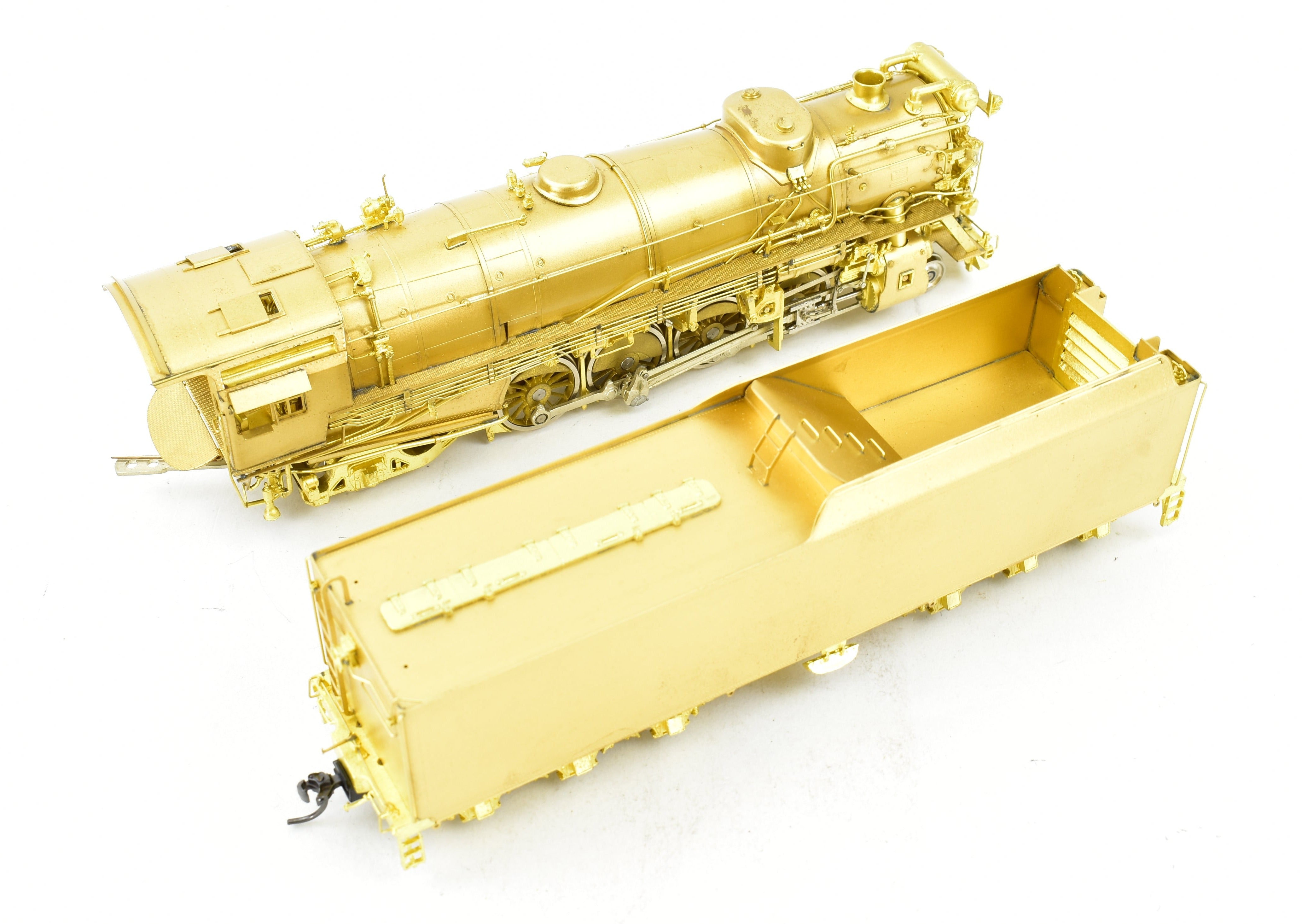HO Scale Brass Model Train - Key Imports C&O Chesapeake & Ohio K3a Class 2-8-2 Mikado Locomotive with Elesco Feed Water Heater and 21RA Tender