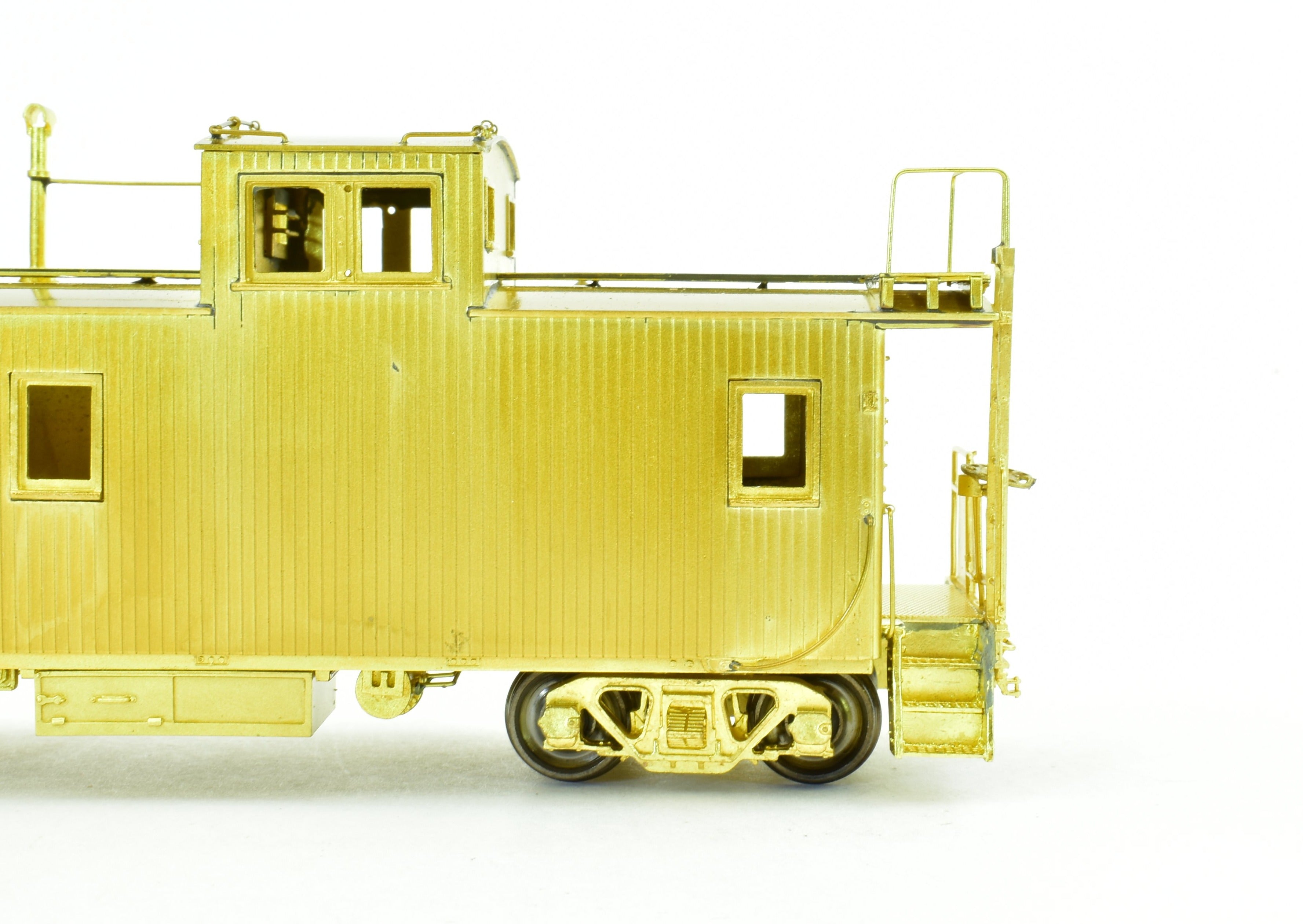 HO Scale Brass Caboose Model by OMI - Overland Models, Inc. for Great Northern Railroad, Factory New 30-Foot Wood Design