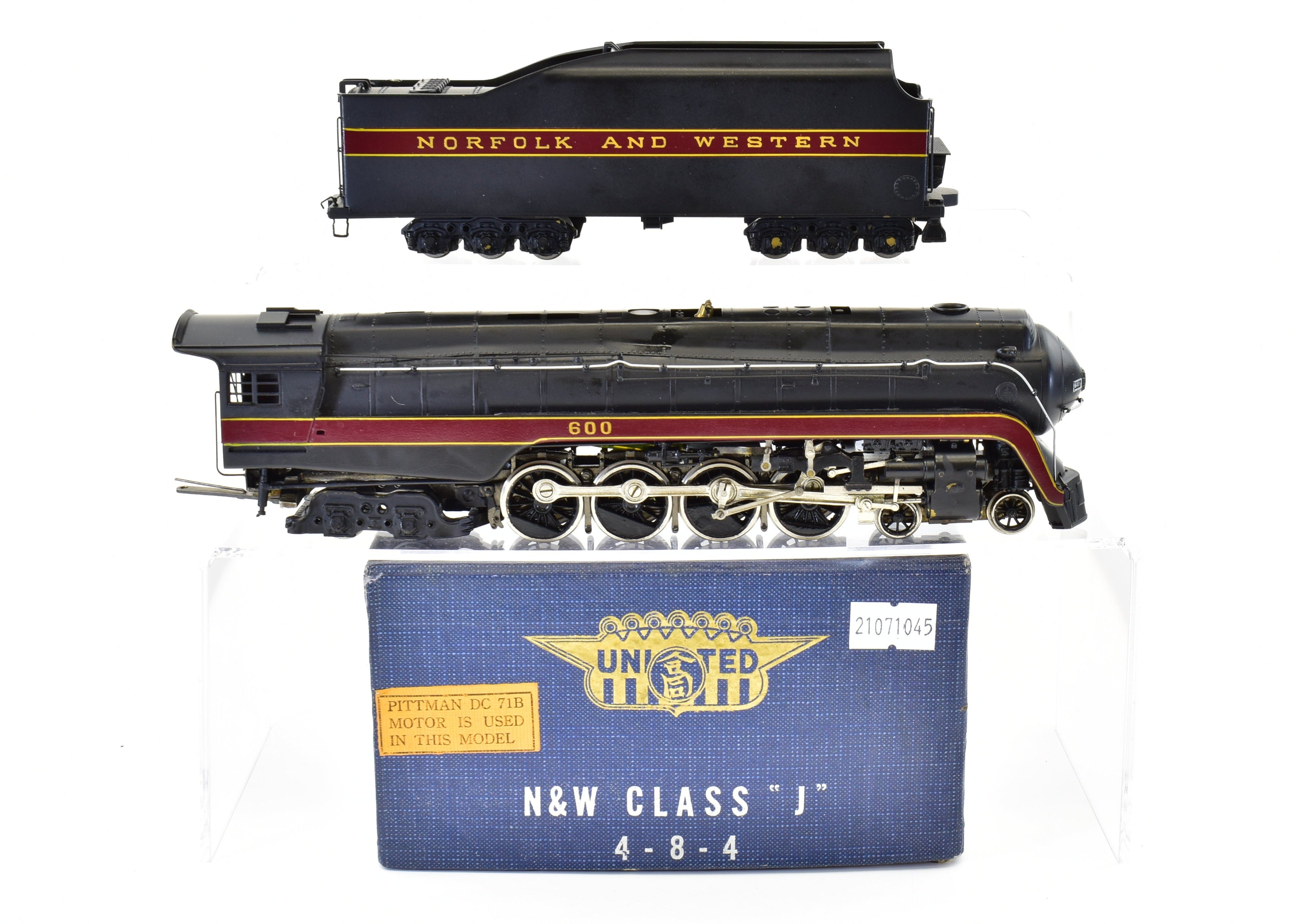 Rare HO Brass PFM Norfolk & Western Class J 4-8-4 Hand Painted by Tenshodo
