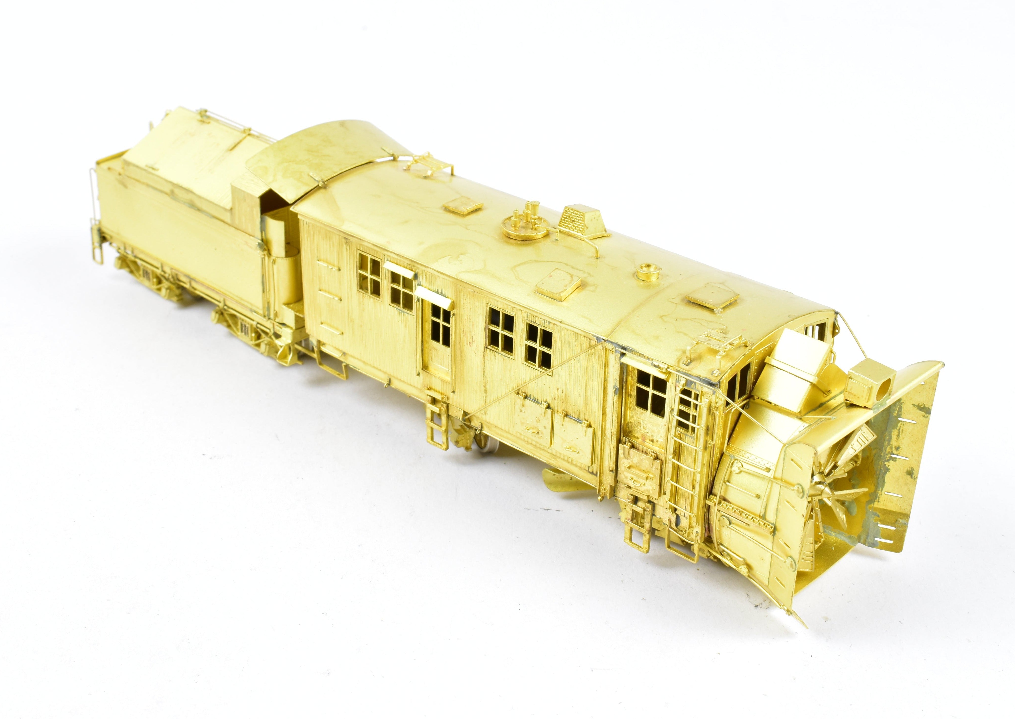 1991 HOn3 Brass D&RGW 'O-Y' Rotary Snowplow by OMI with Tender