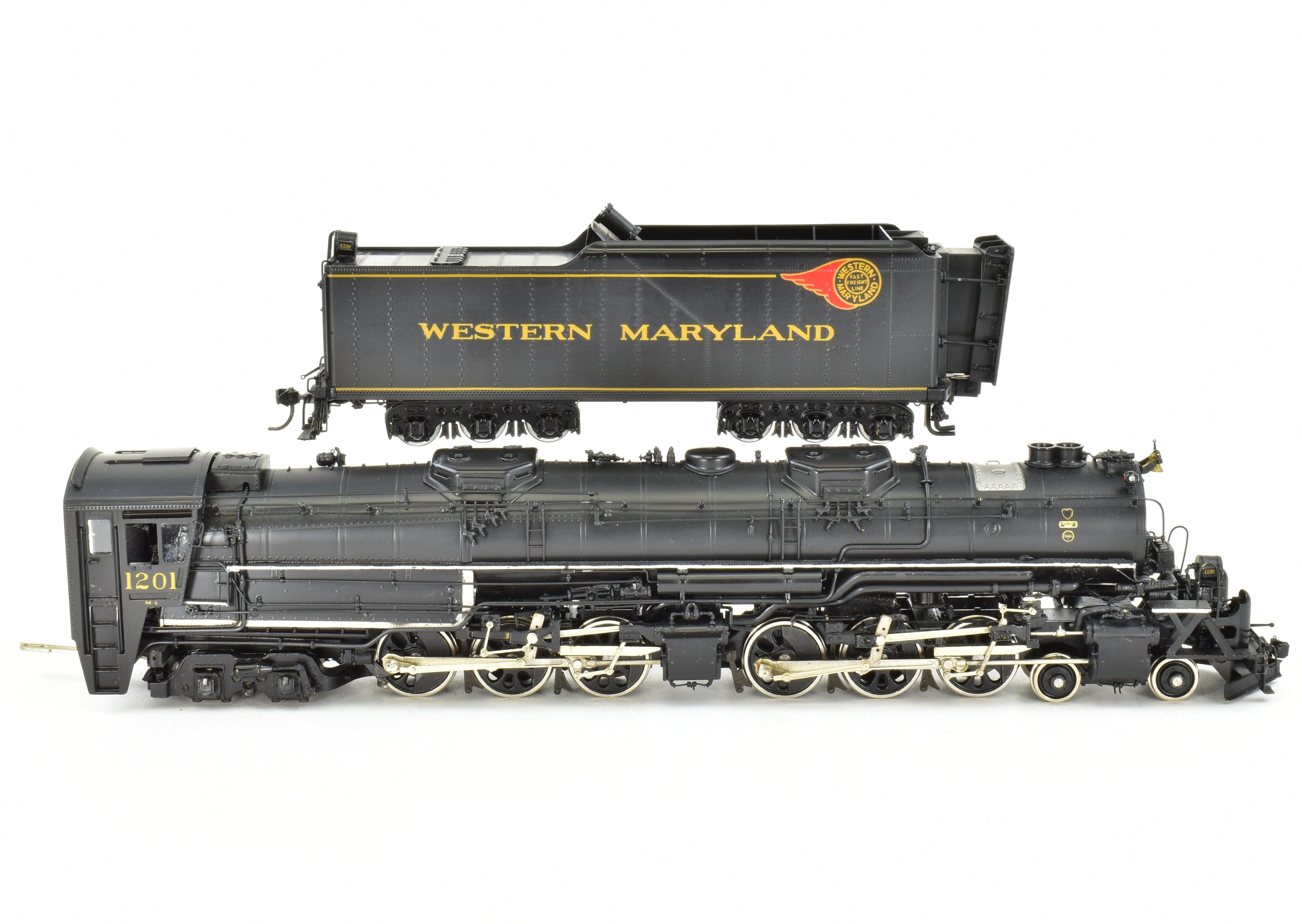 HO Scale Brass PSC Precision Scale Co. Western Maryland 4-6-6-4 M-2 FP #1201 Model