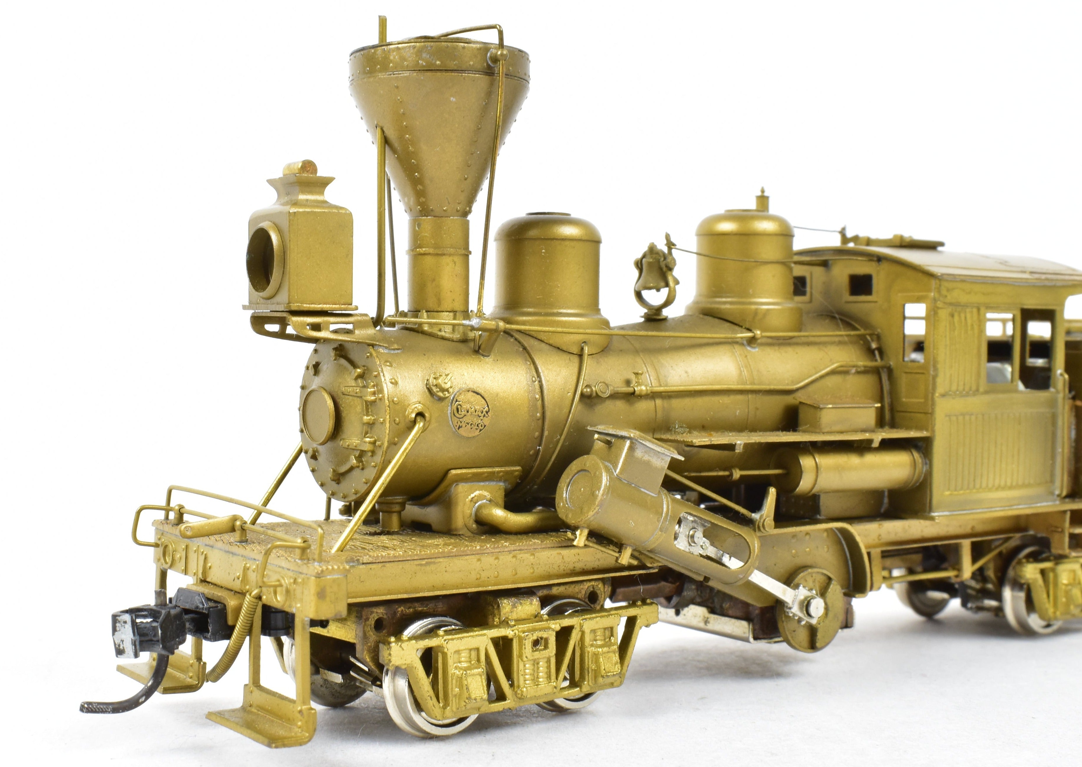HO Scale Brass PFM - United 2-Truck Logging Climax Geared Locomotive with Diamond Stack
