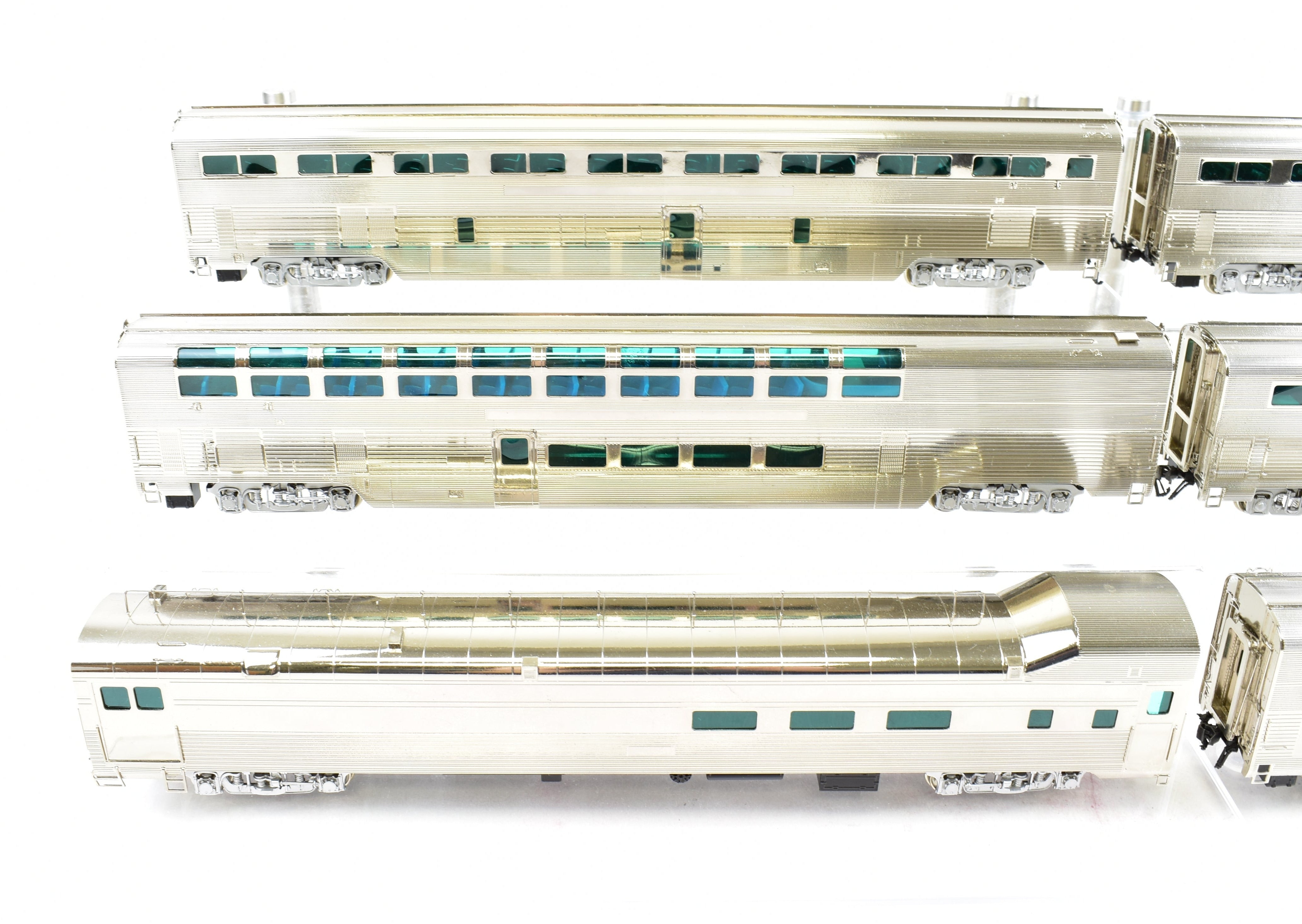 HO Brass CON Hallmark Models ATSF Santa Fe High-Level 6-Car Super Crown Special Revised Set