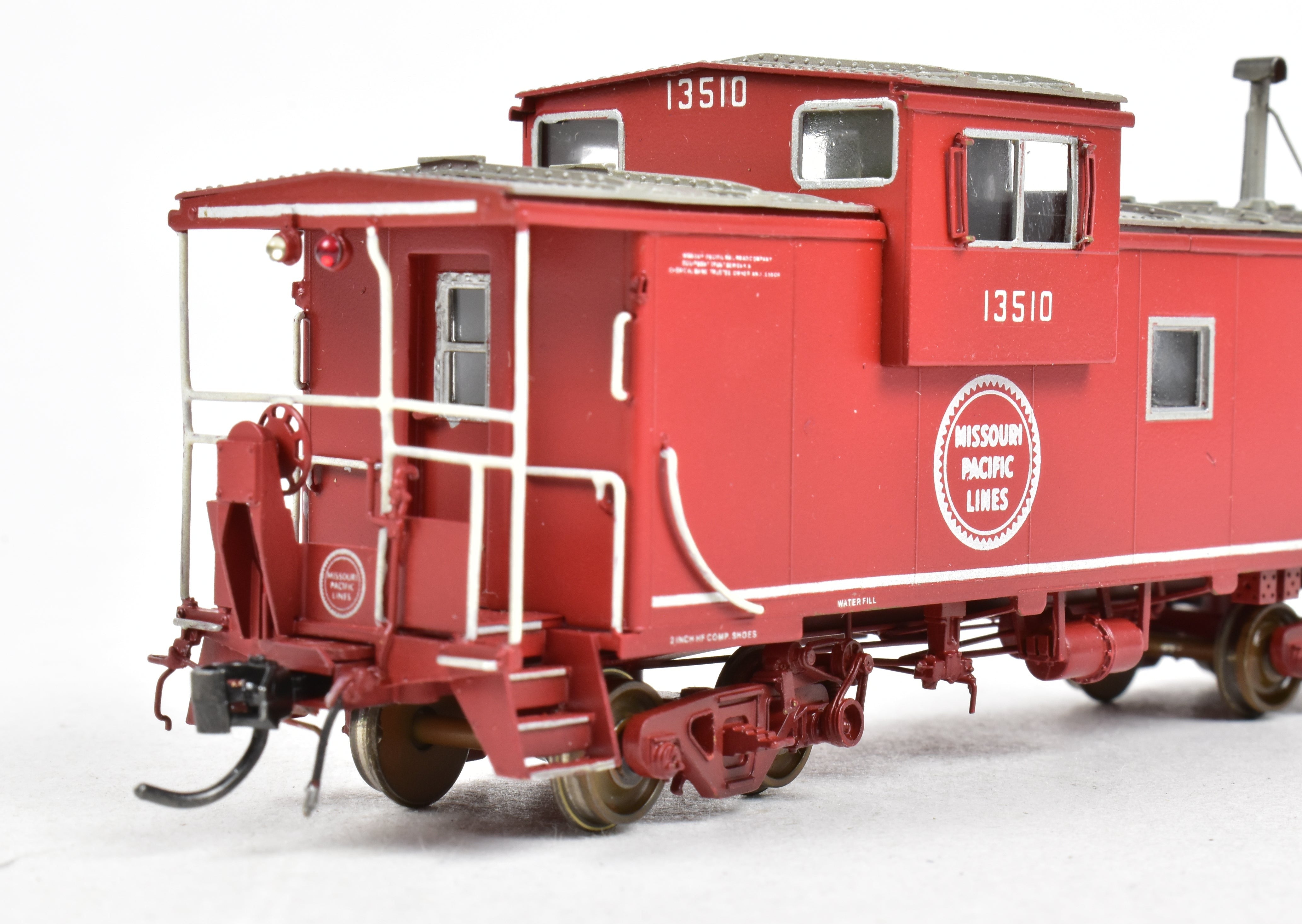 HO Scale Brass OMI Missouri Pacific International W-V Caboose, Pro-Painted & Weathered