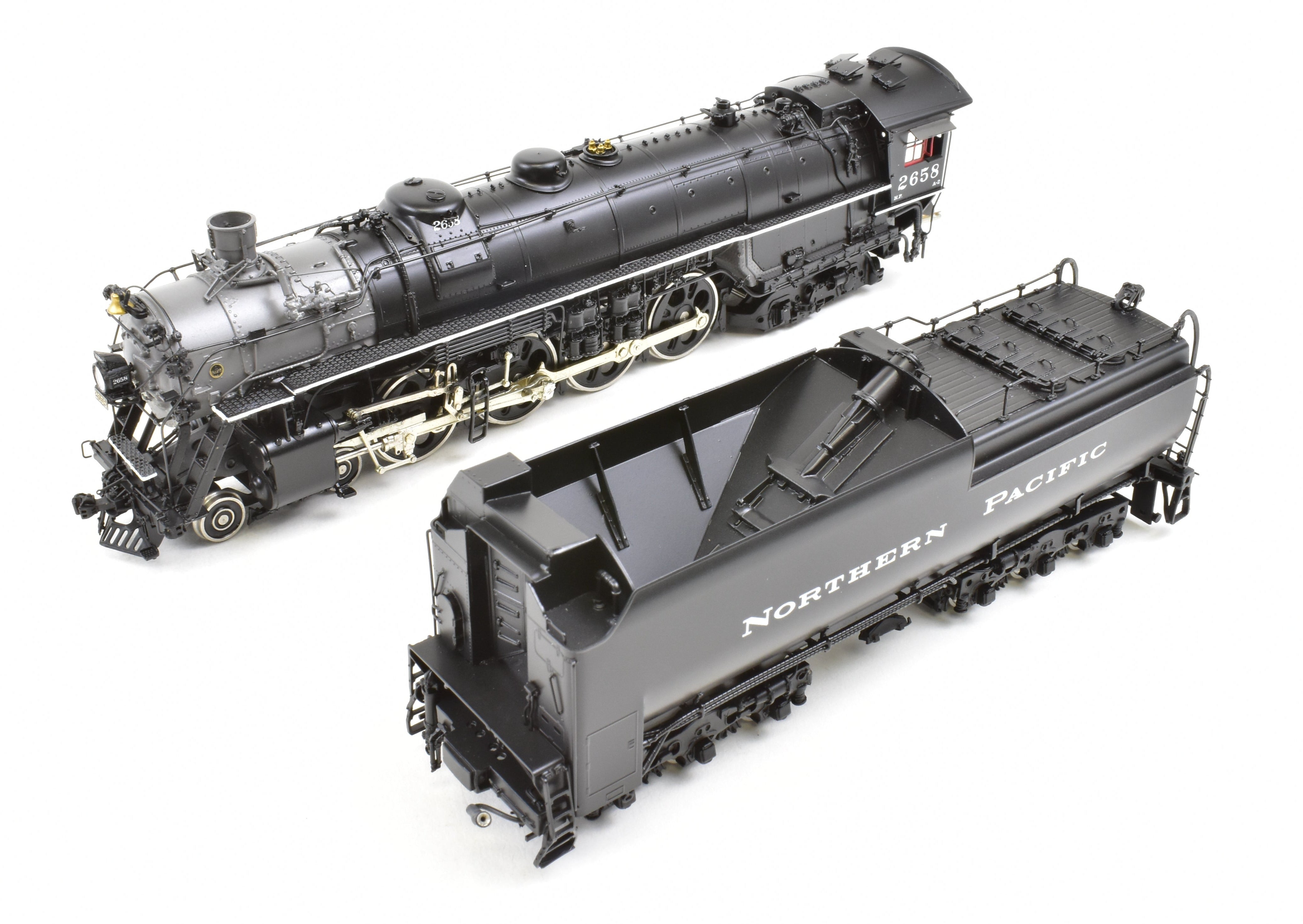HO Scale Brass W&R Enterprises NP Northern Pacific A-2 4-8-4 Locomotive #2658