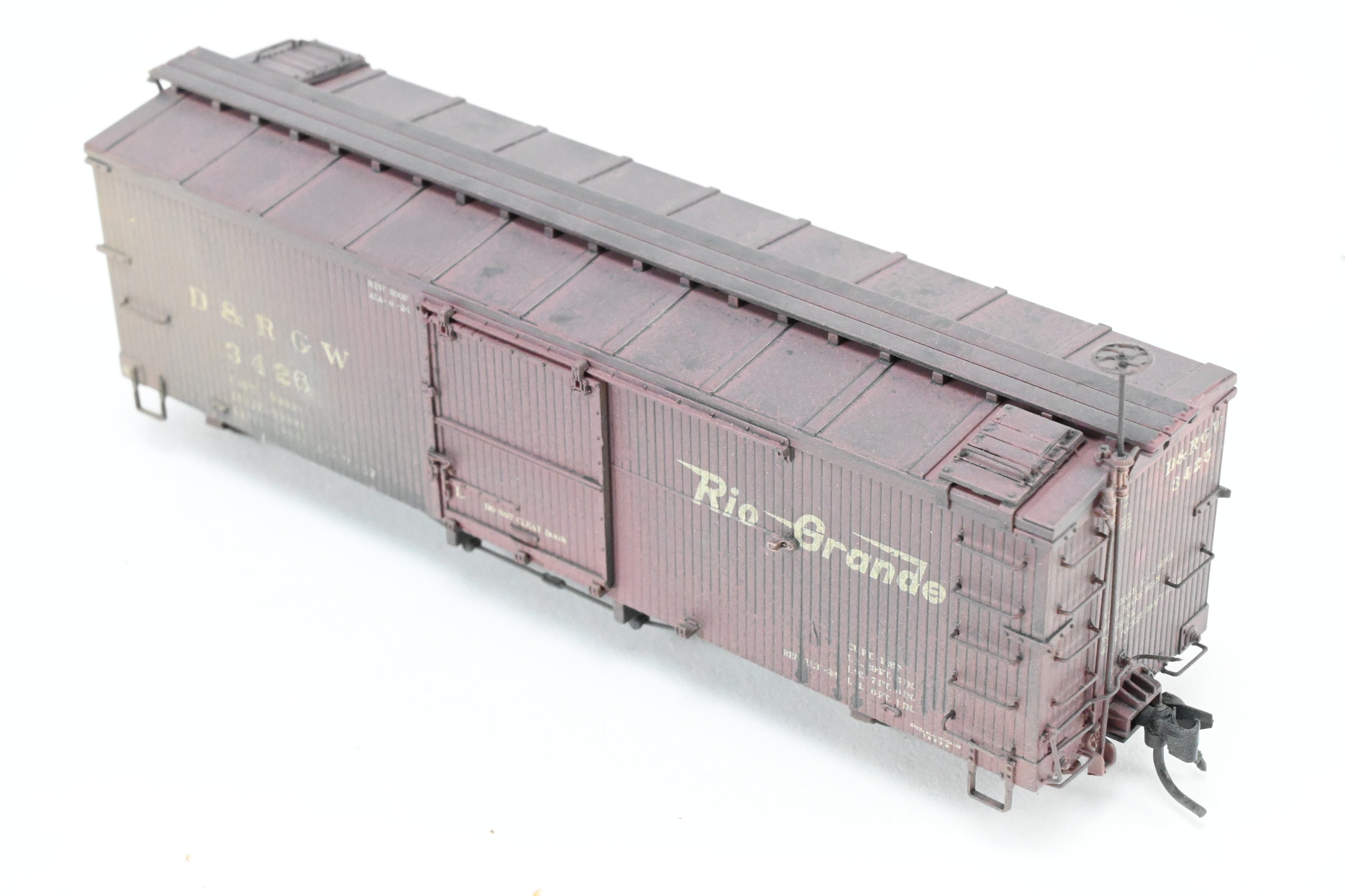 HOn3 Blackstone D&RGW 30' Renumbered & Weathered Box Car No. 3426