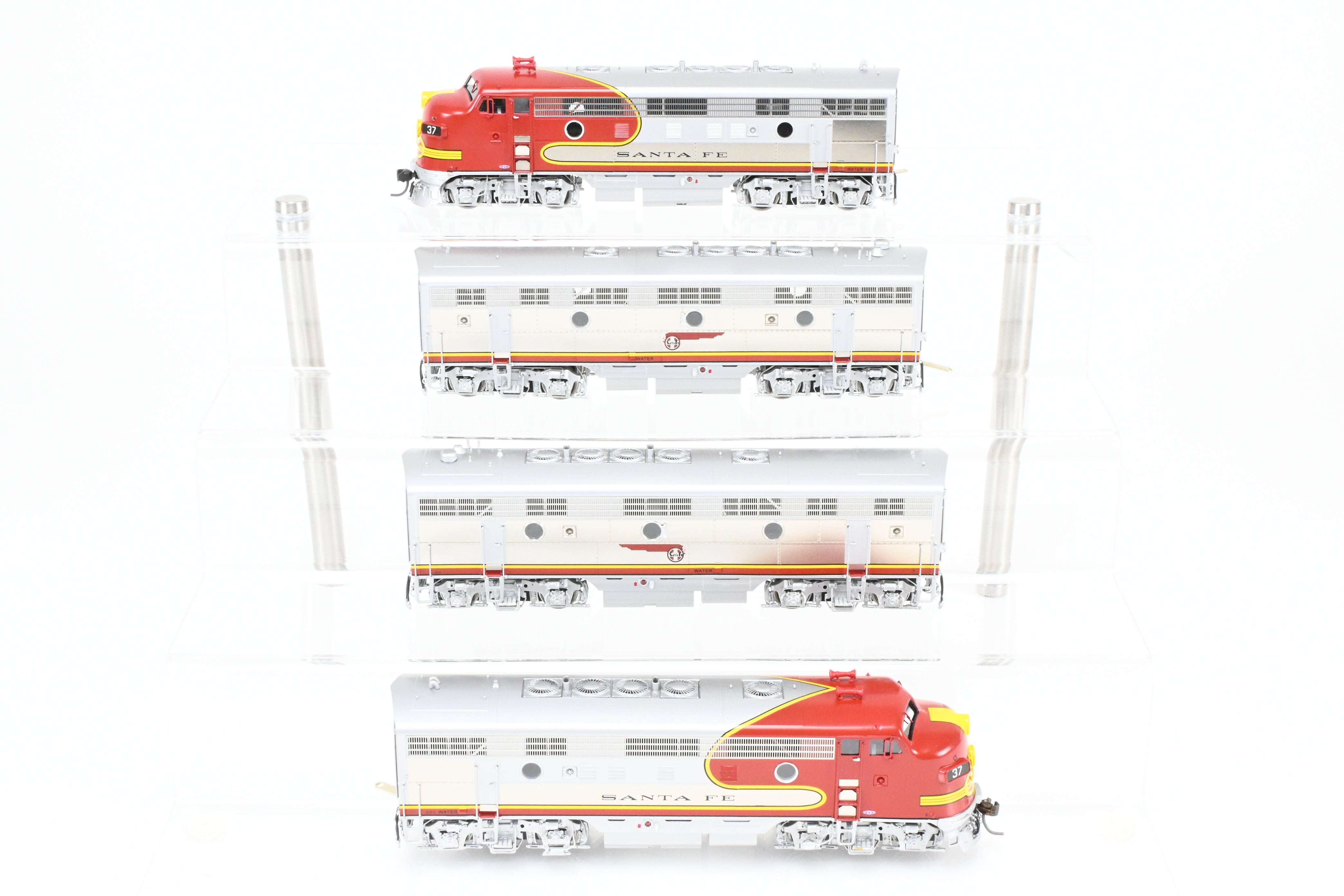 Challenger Imports ATSF Santa Fe Passenger Service HO Brass EMD F7 A/B/B/A Set