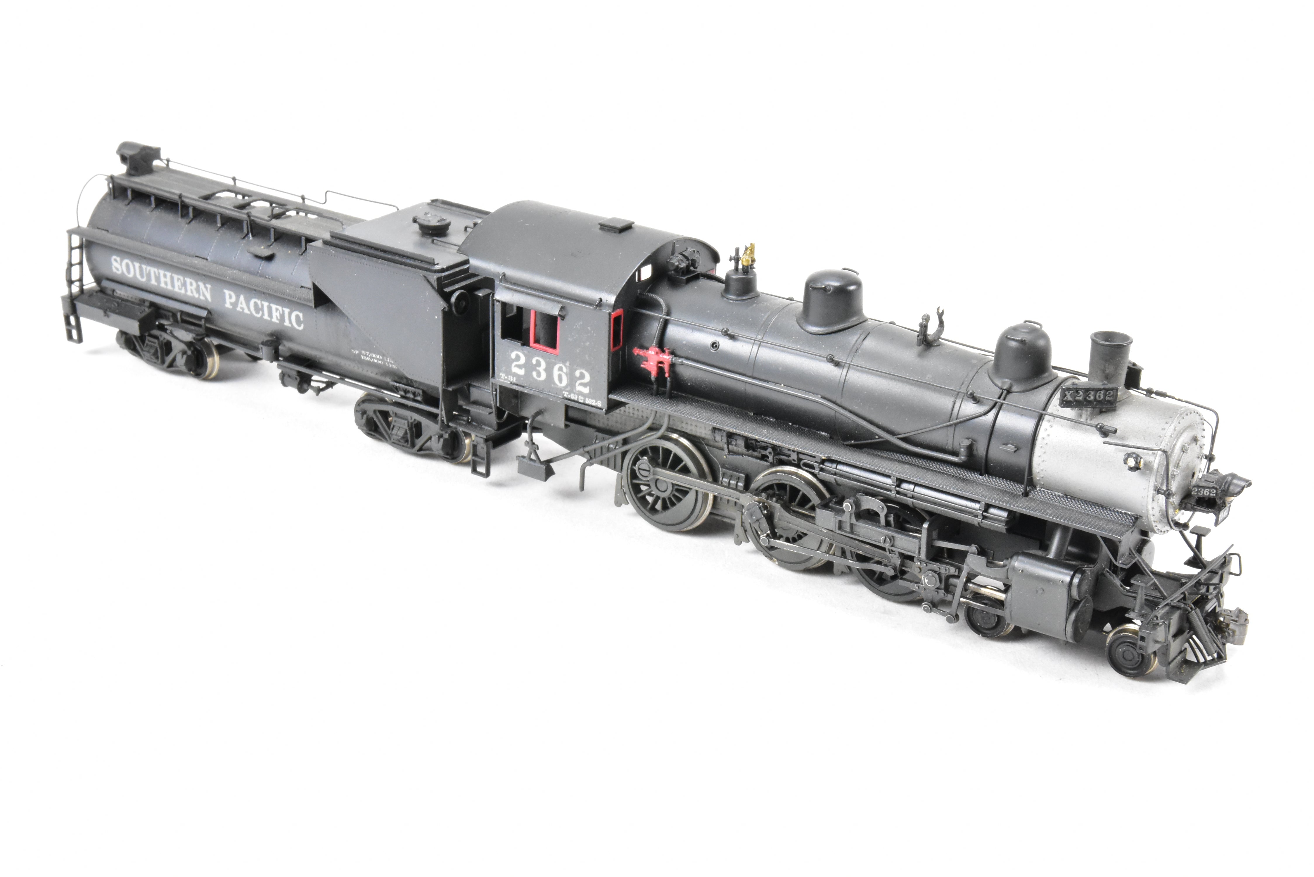 HO Scale Brass Steam Locomotive - Westside Model Co. Southern Pacific Class T - 31 4 - 6 - 0 CP #2362 with Weathered Finish