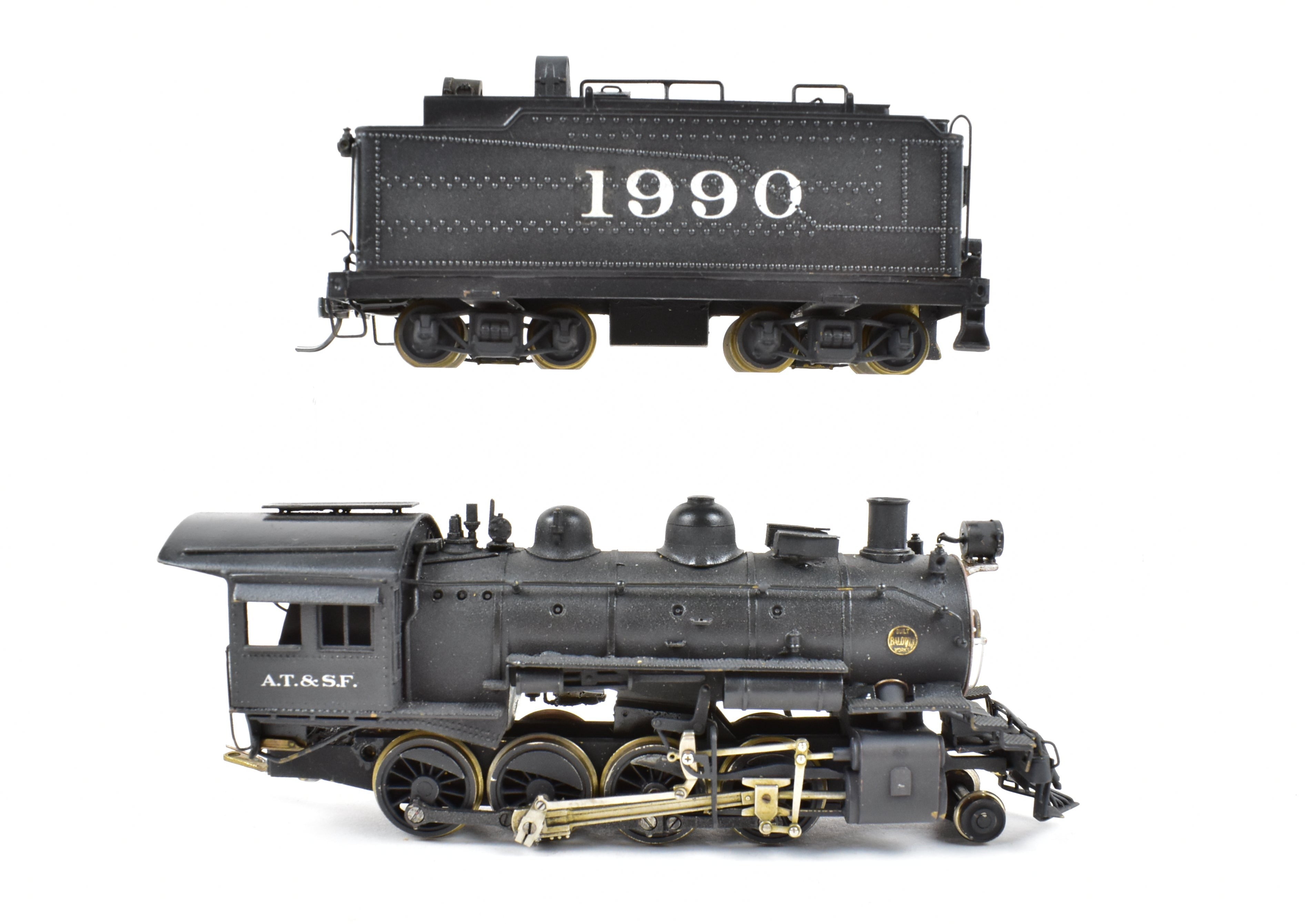 HO Brass PFM - United ATSF Santa Fe 2-8-0 Custom Painted with Can Motor & NWSL Gearbox Upgrade