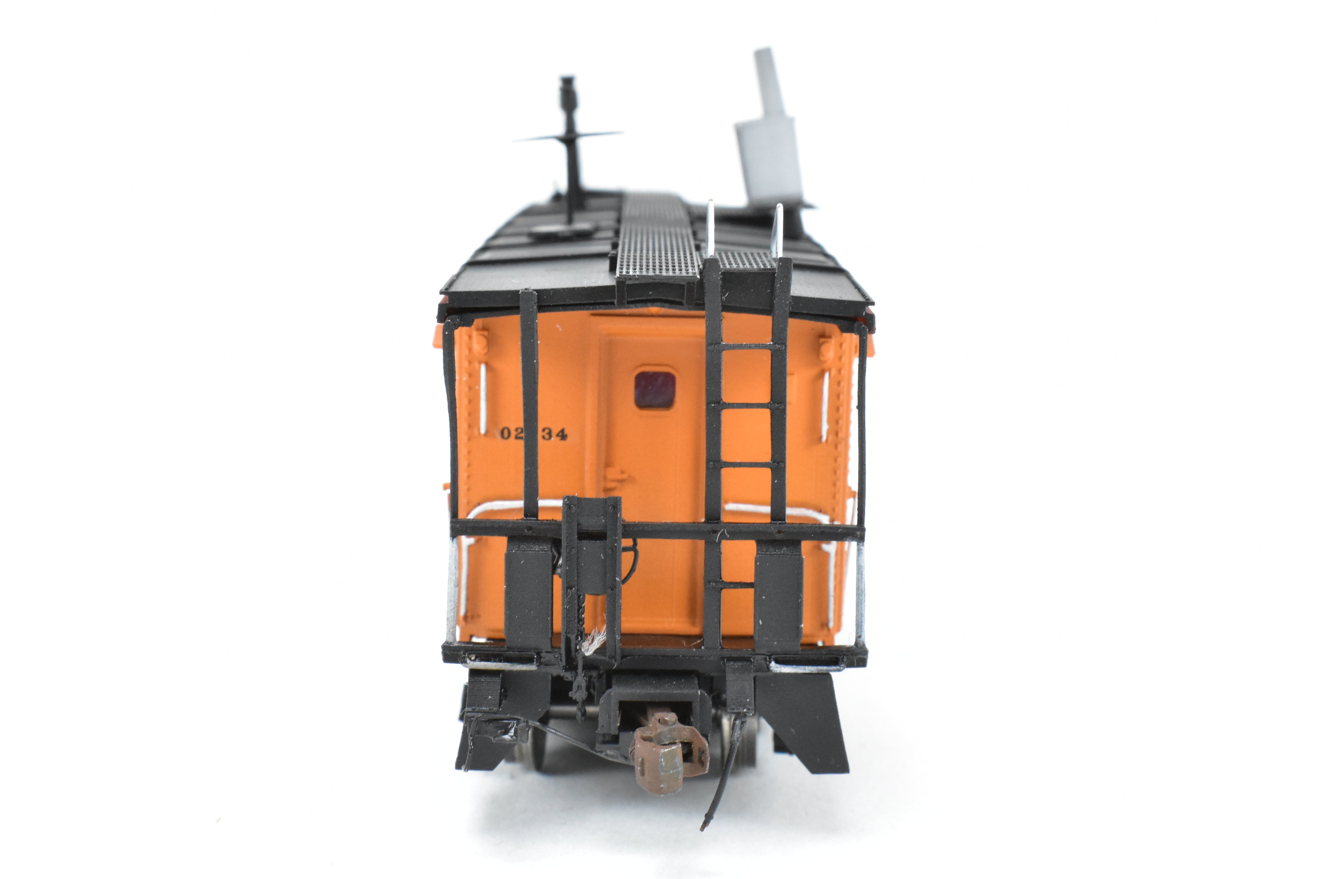 HO Scale 3D Printed Custom Painted Milwaukee Road Thrall Bay Window Caboose Model