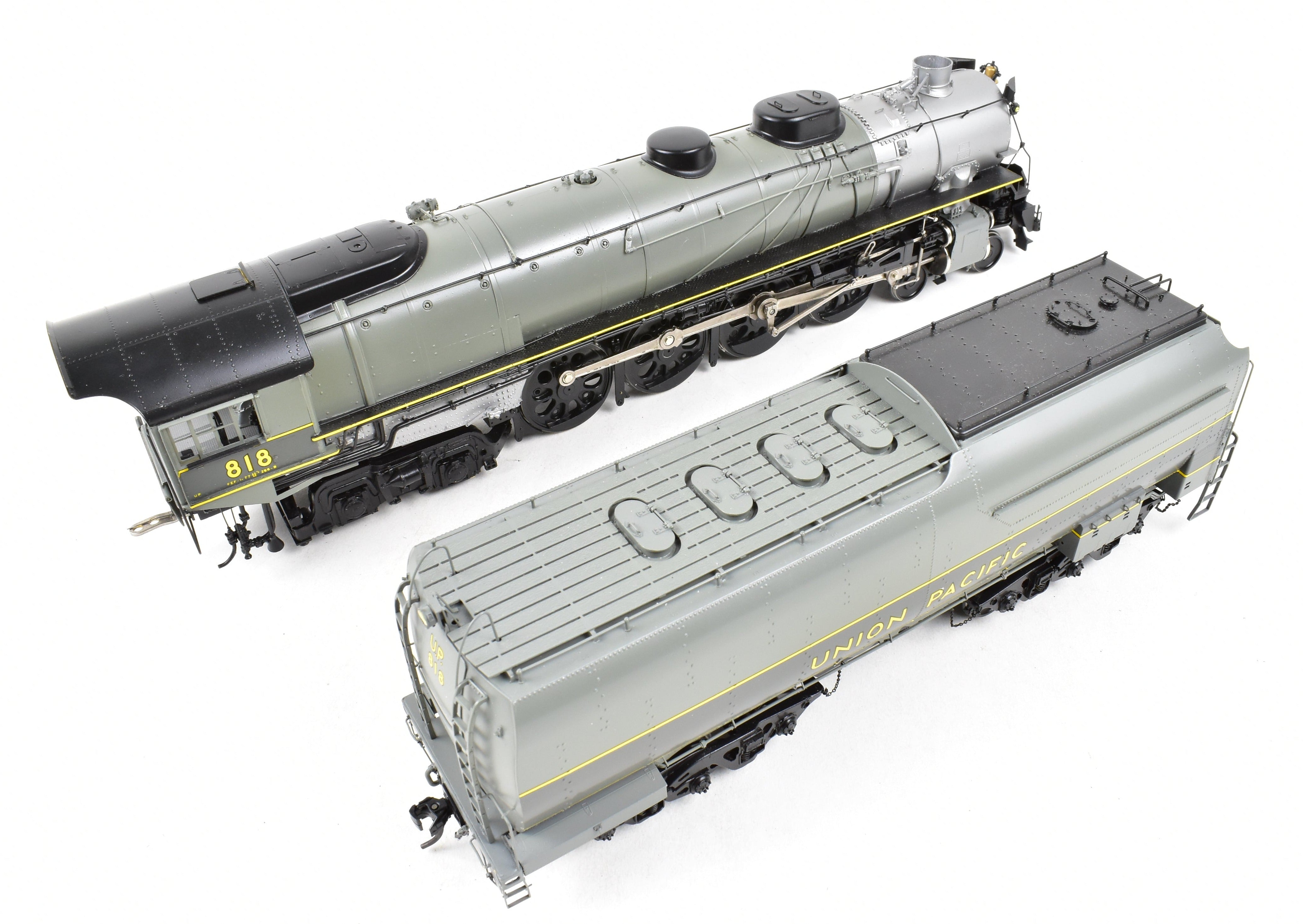 O Scale Brass Model Train - Overland Models, Inc. Union Pacific FEF - 1 4 - 8 - 4 Professional - Painted Locomotive No. 818 by TTG