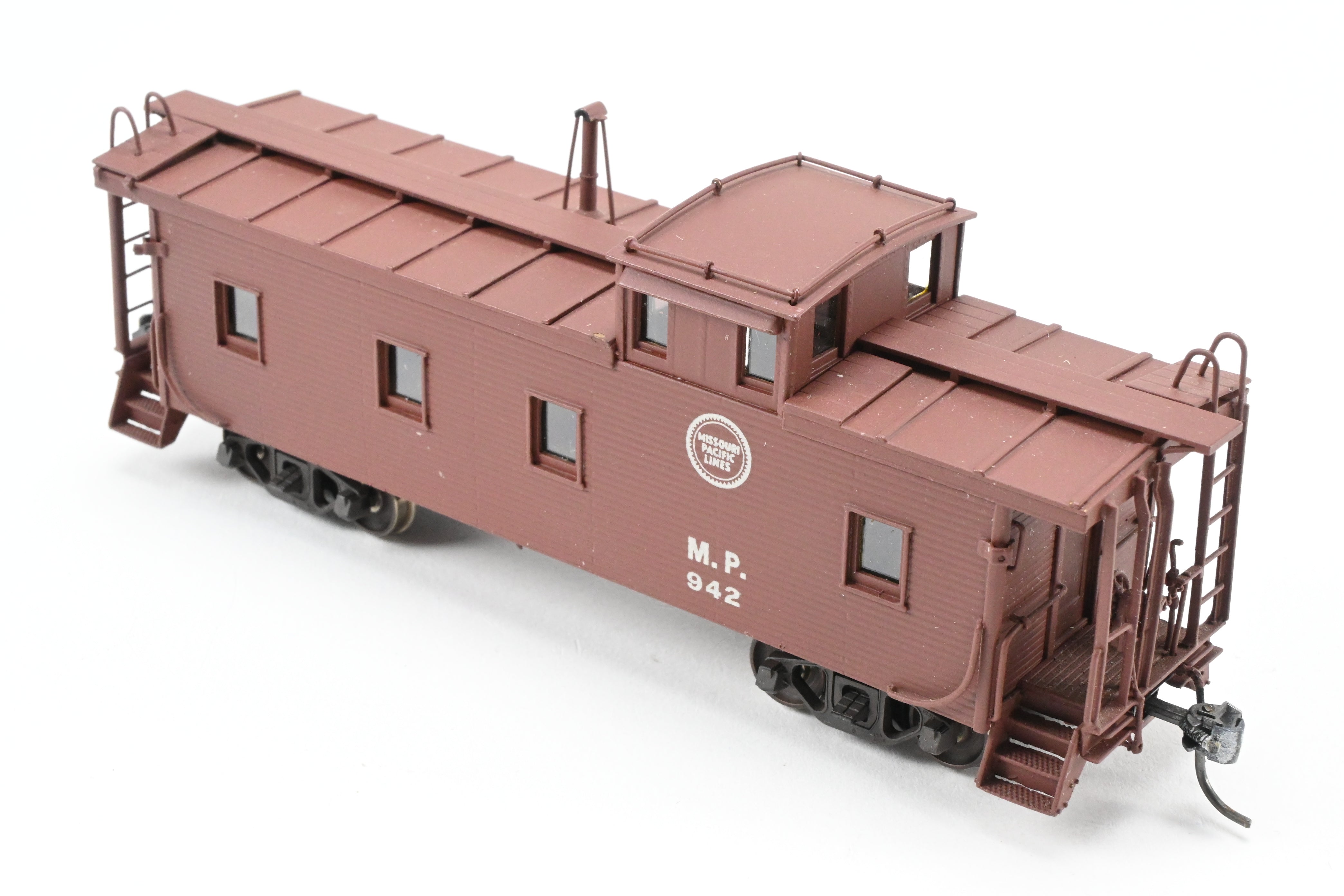 HO Scale Brass Hallmark Models Missouri Pacific Standard Wood Caboose, Pro-Painted Series No. 942