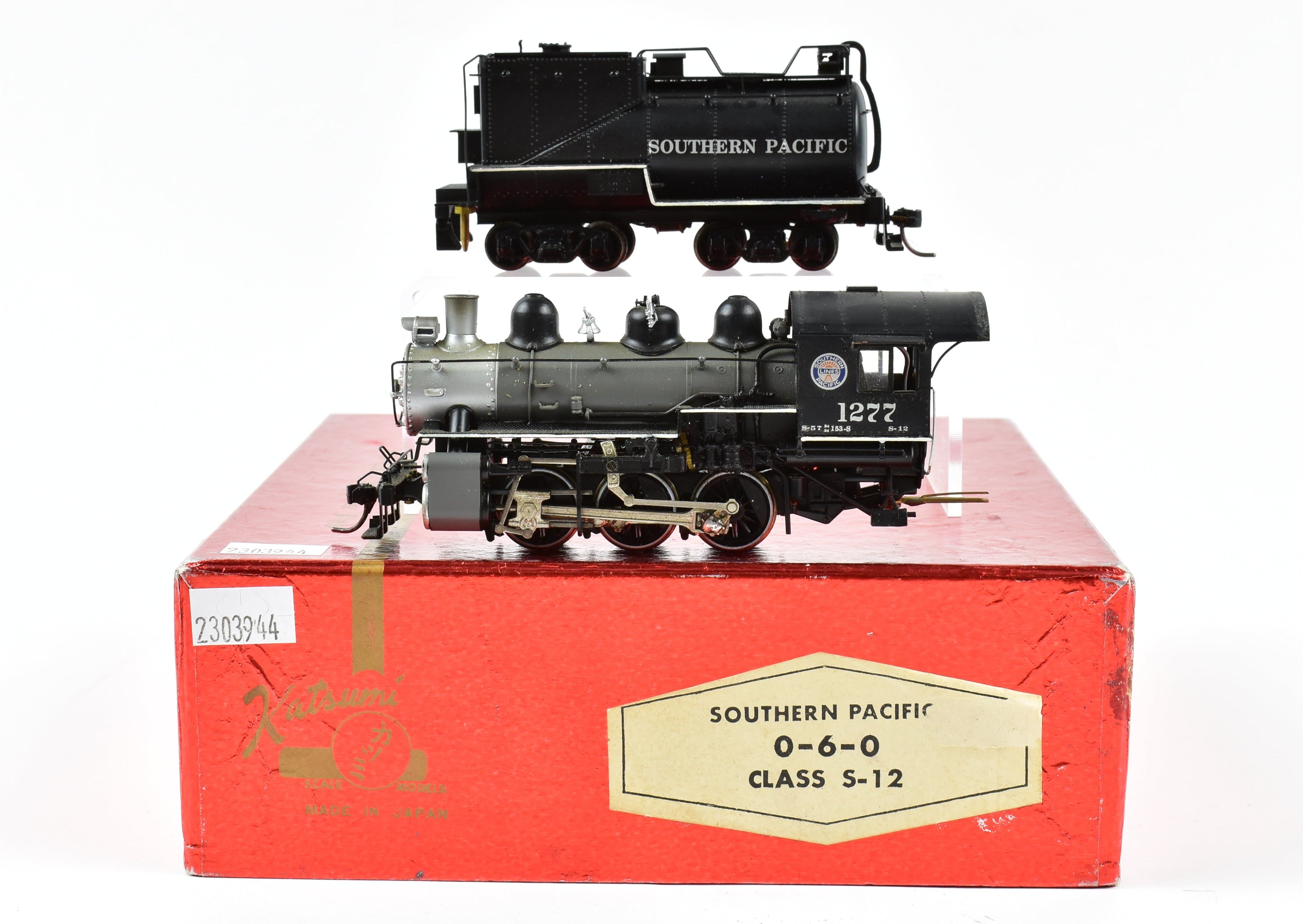 Custom-Painted HO Brass Balboa Southern Pacific S-12 0-6-0 Switcher