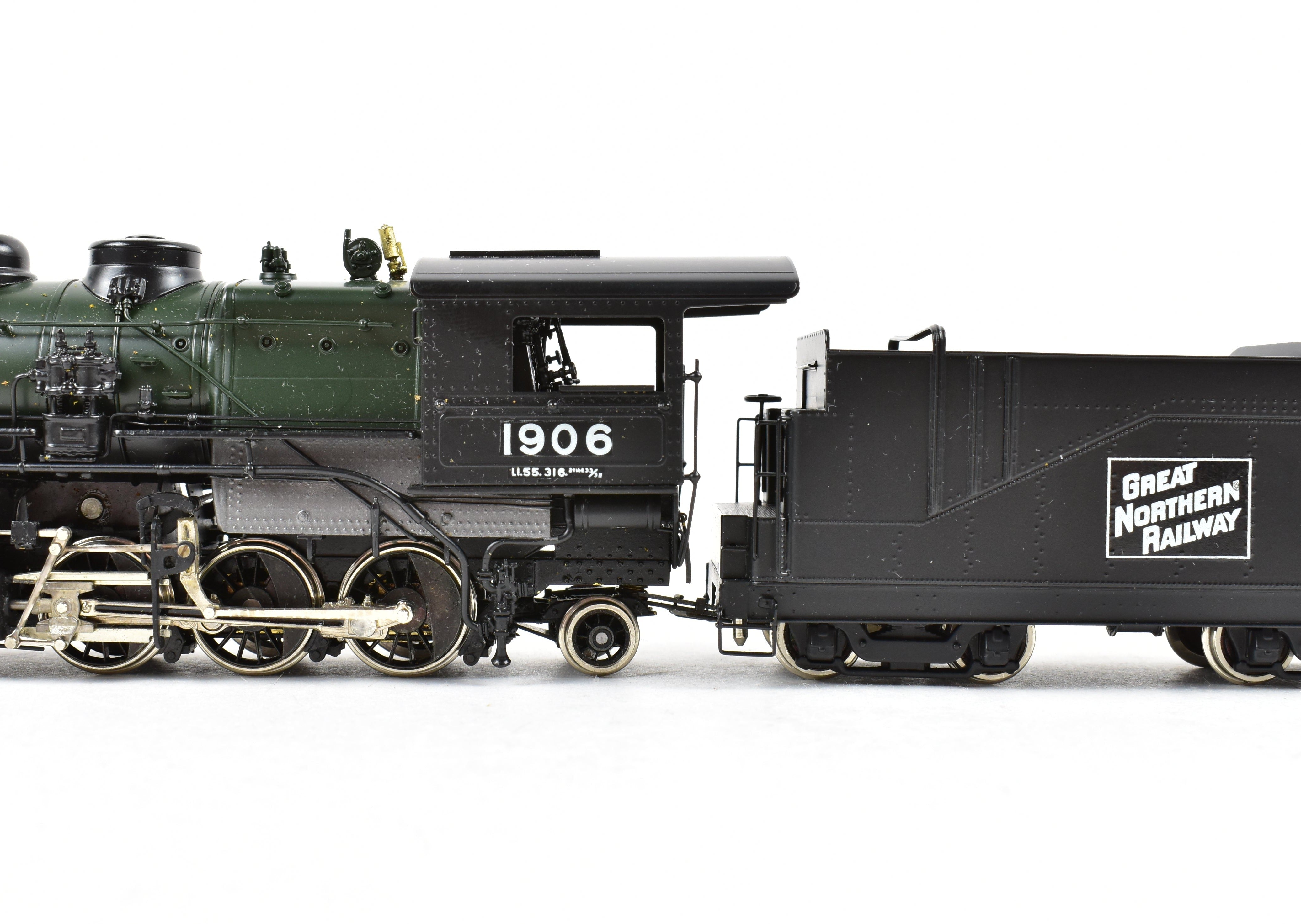 HO Scale Brass Model Train - PFM - Tenshodo GN - Great Northern 2-6-6-2 Class L-1 Crown FP Steam Locomotive #1906