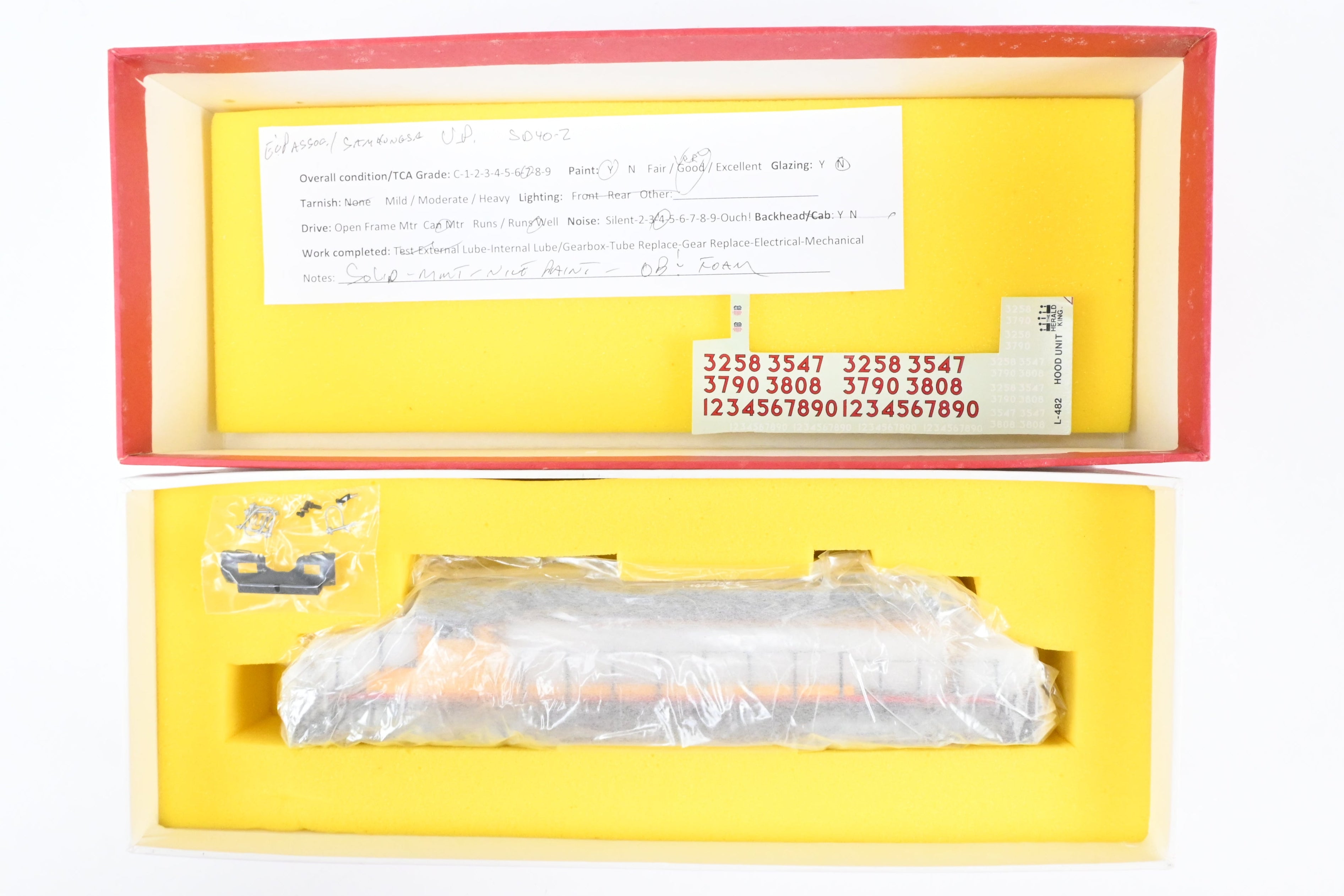 HO Scale Brass E&P Associates Union Pacific EMD SD40-2 Phase Ib Large Lettering Model